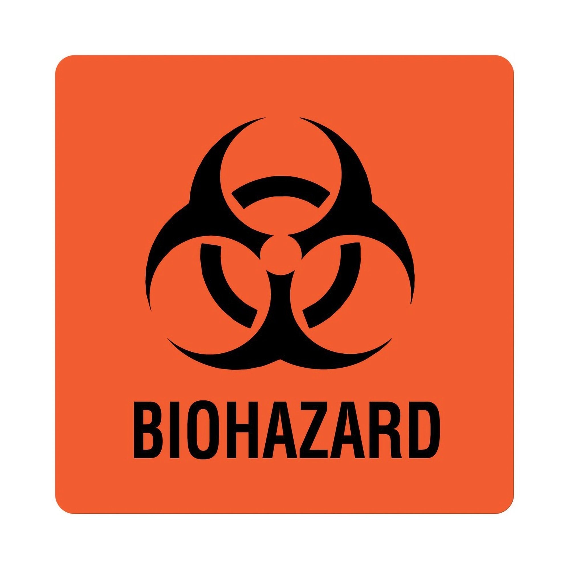 United Biohazard Warning Label, 6 x 6 Inch (1 Unit)