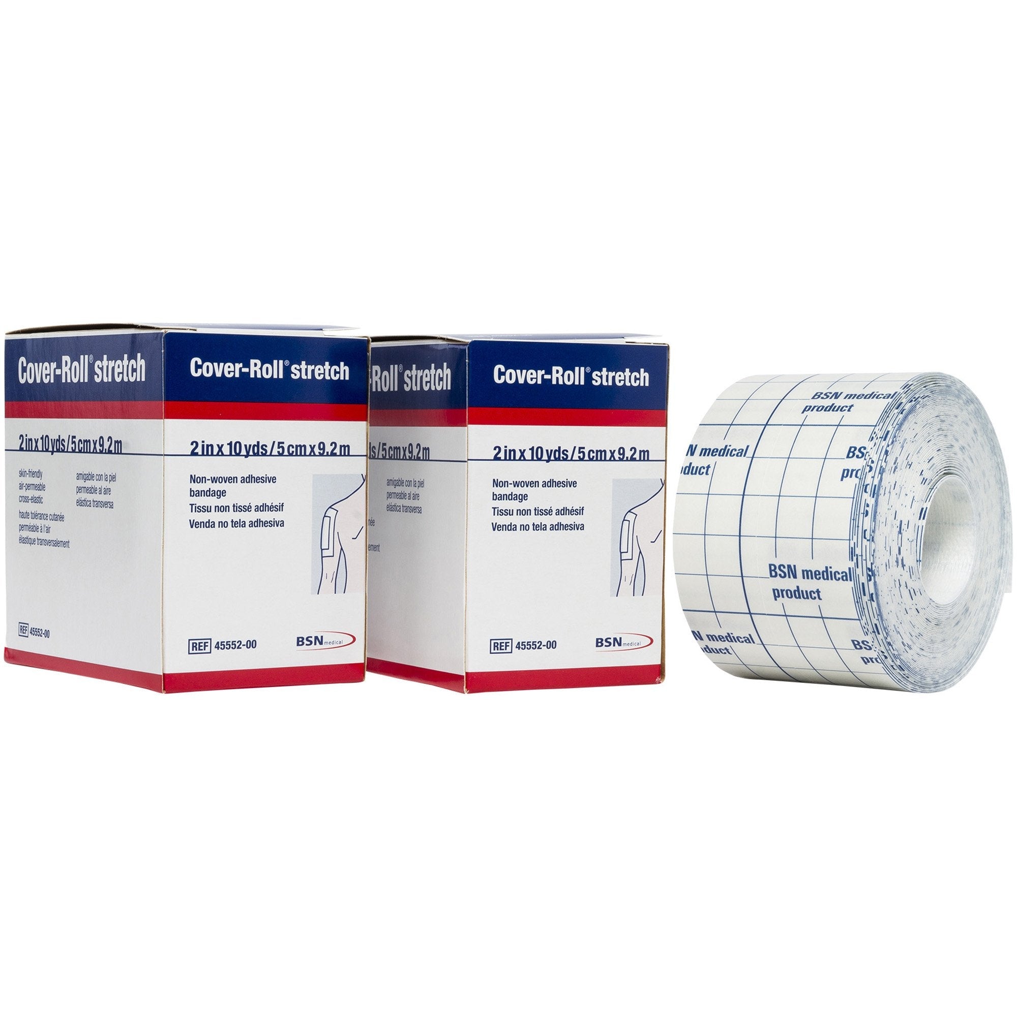 Cover-Roll® Stretch Nonwoven Polyester Dressing Retention Tape, 2 Inch x 10 Yard, White (1 Unit)