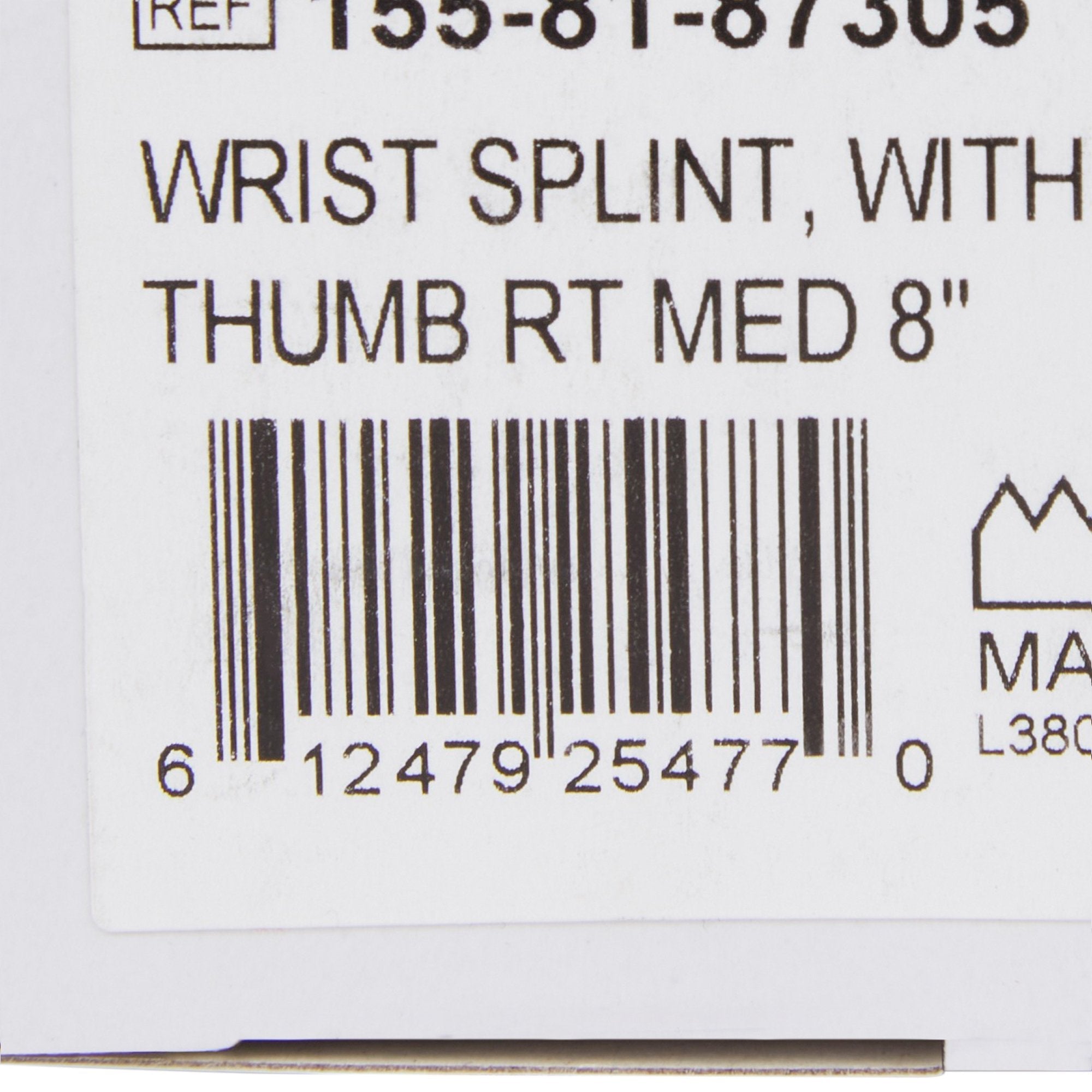 McKesson Right Wrist Splint with Abducted Thumb, Medium (1 Unit)