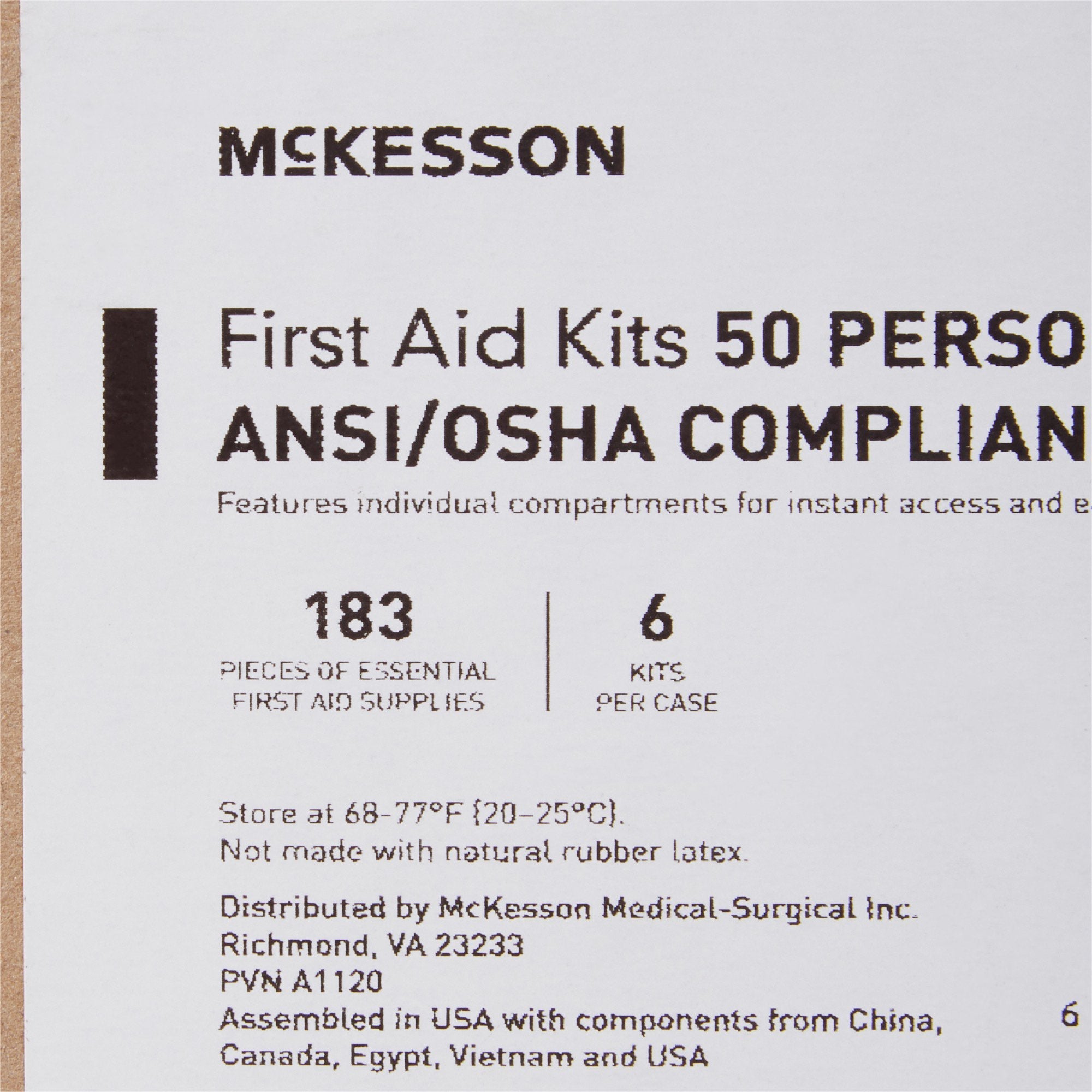 McKesson 50-Person First Aid Kit (1 Unit)