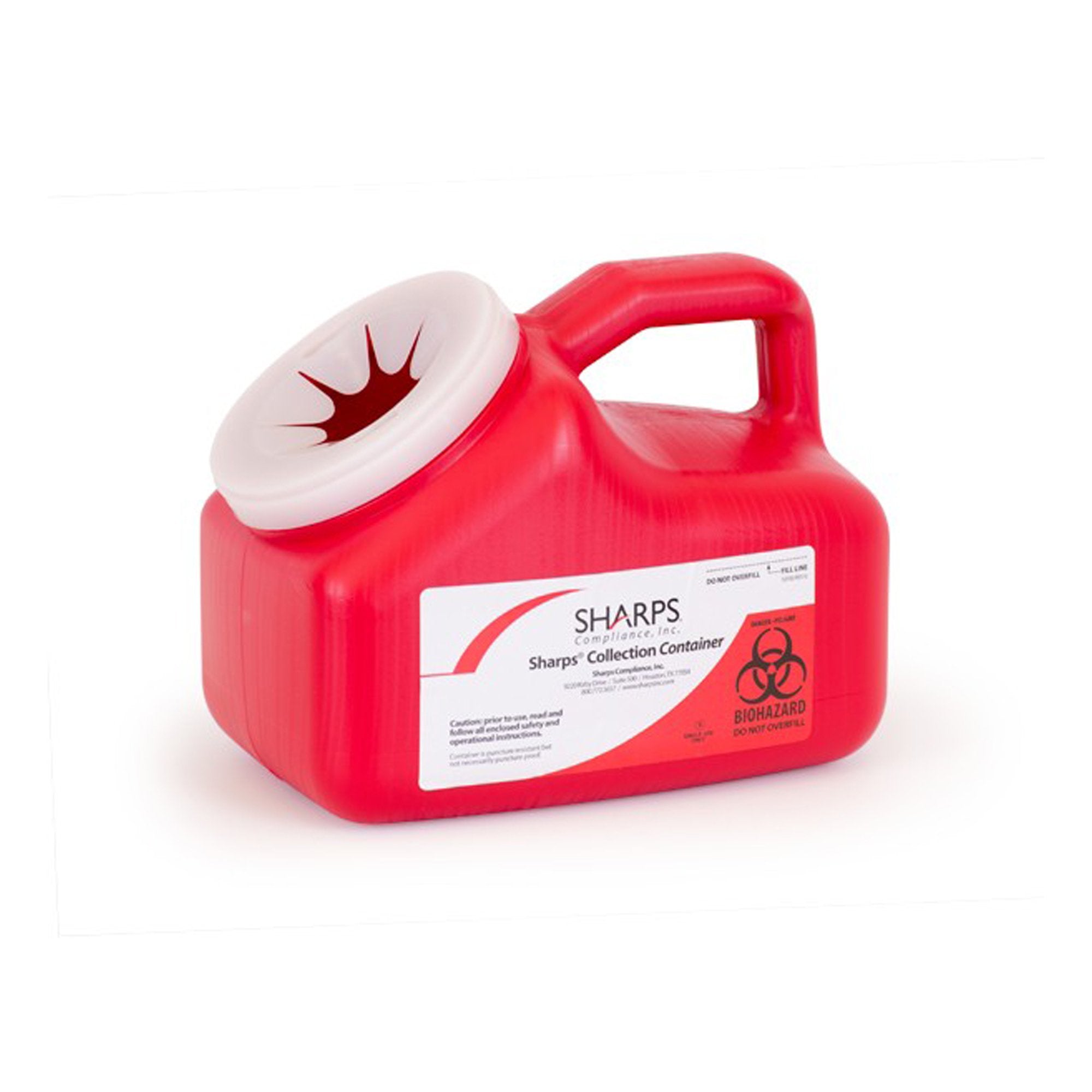 Mail System® Pro-Tec® Mailback Sharps Collector, 1 Gallon, 9 x 6 x 7½ Inch (1 Unit)