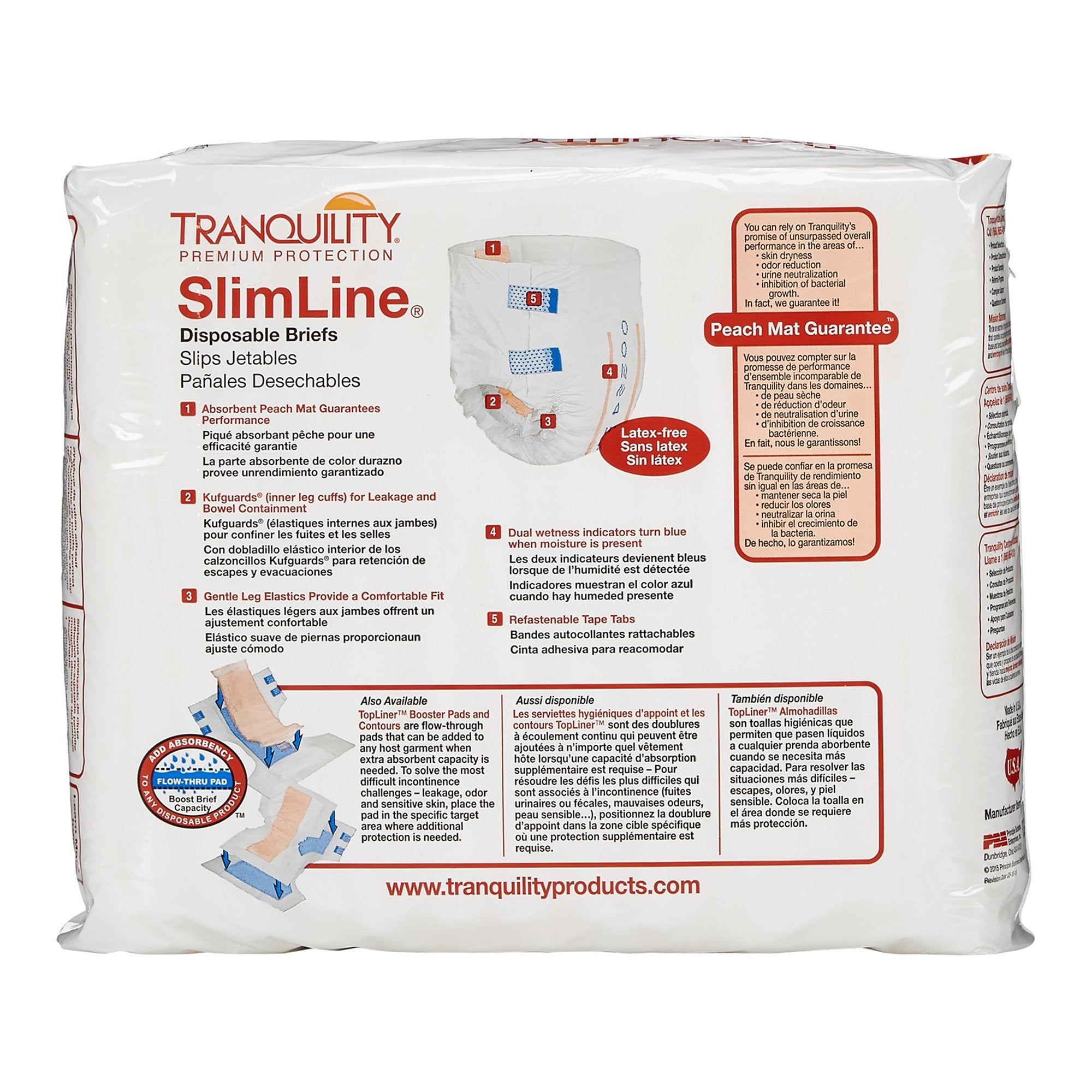 Tranquility® SlimLine® Medium Incontinence Briefs - Heavy Absorbency