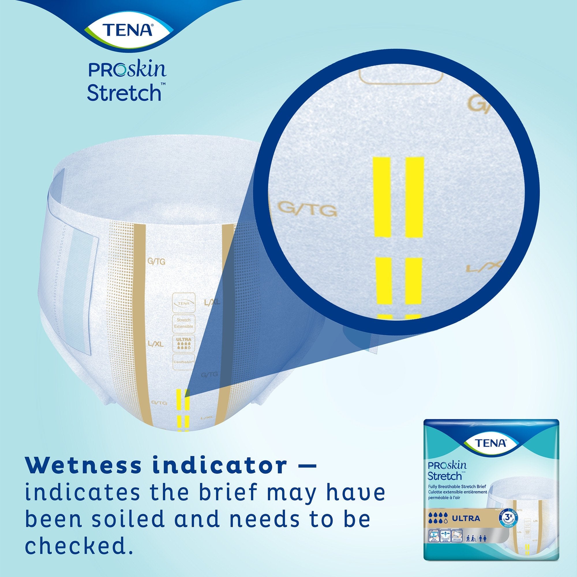 Tena ProSkin Stretch Ultra Incontinence Briefs L/XL - 36 Pack