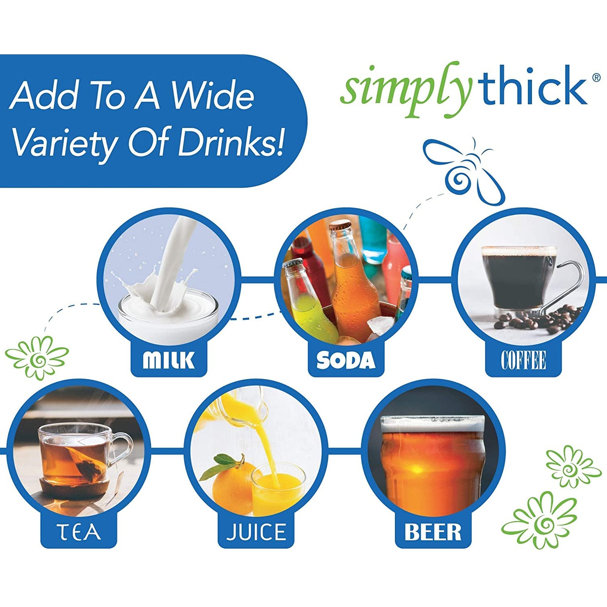 SimplyThick® Easy Mix™ Food and Beverage Thickener, Unflavored Gel, Honey Consistency (25 Units)
