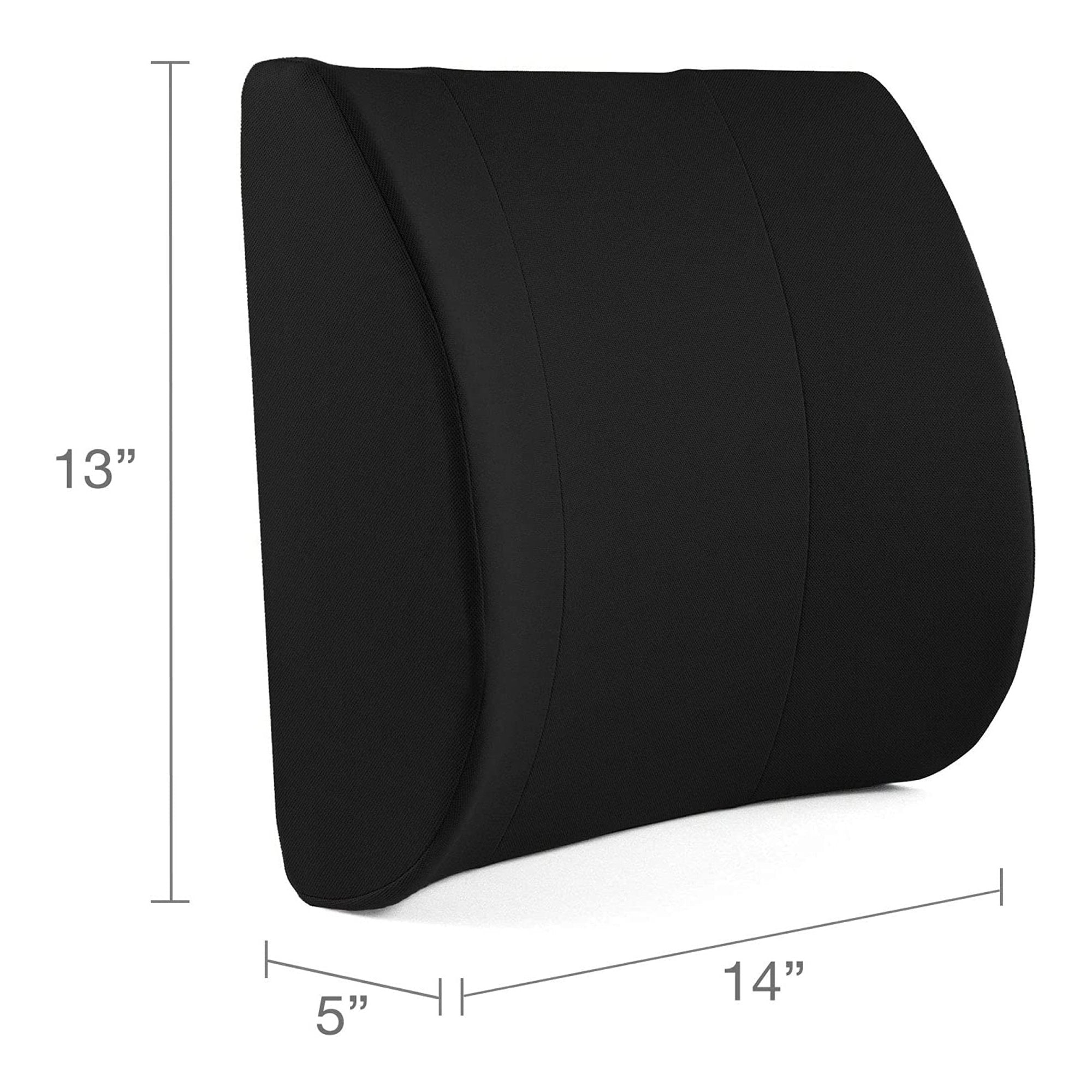 DMI® Lumbar Seat Cushion, Black, 14 x 13 x 3 in. (1 Unit)