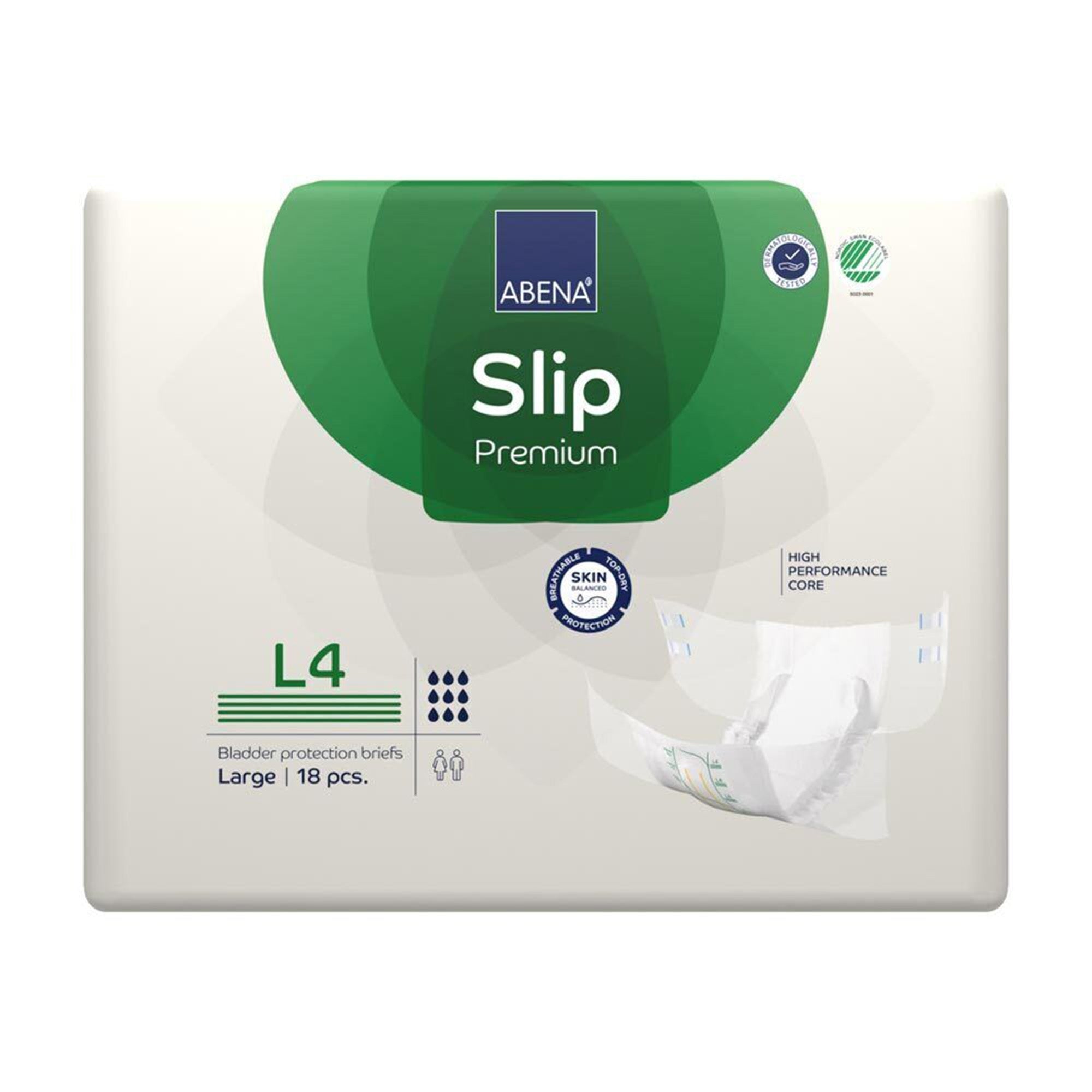 Abena® Slip Premium L4 Large - Optimal Leak Protection Incontinence Briefs