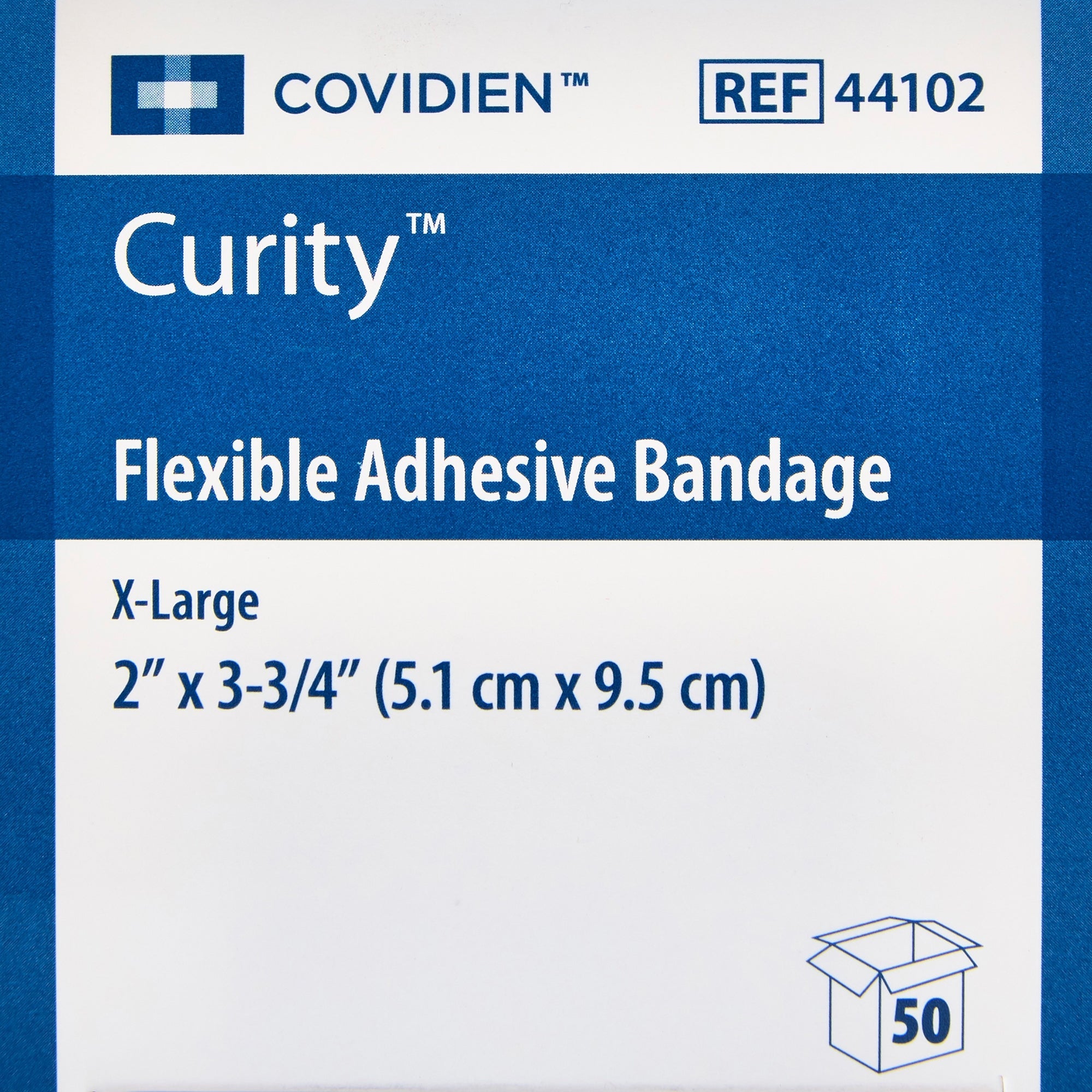 Curity™ Tan Adhesive Strip, 2 x 3-1/4 Inch (50 Units)