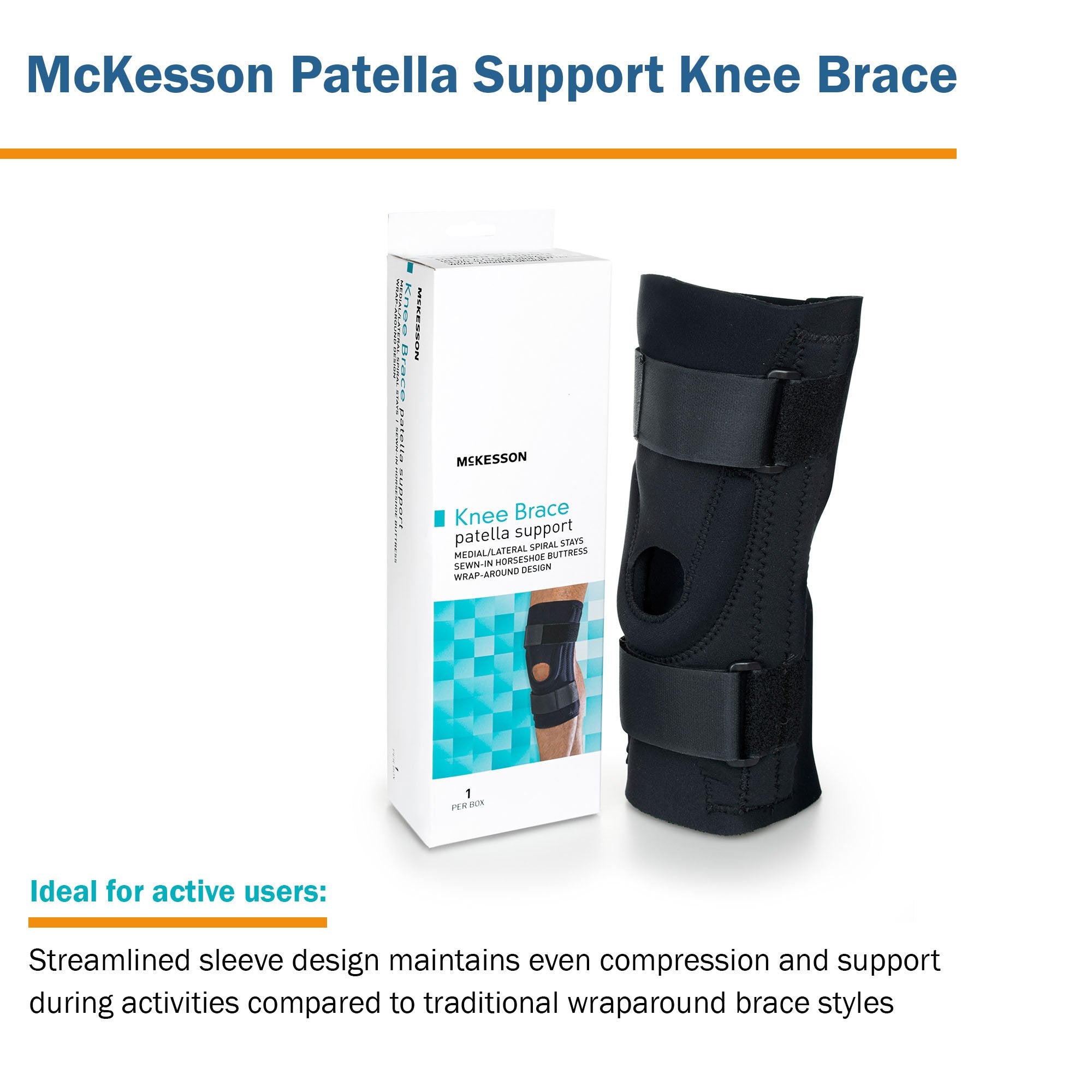 McKesson Patella Support Knee Brace, Medium (1 Unit)