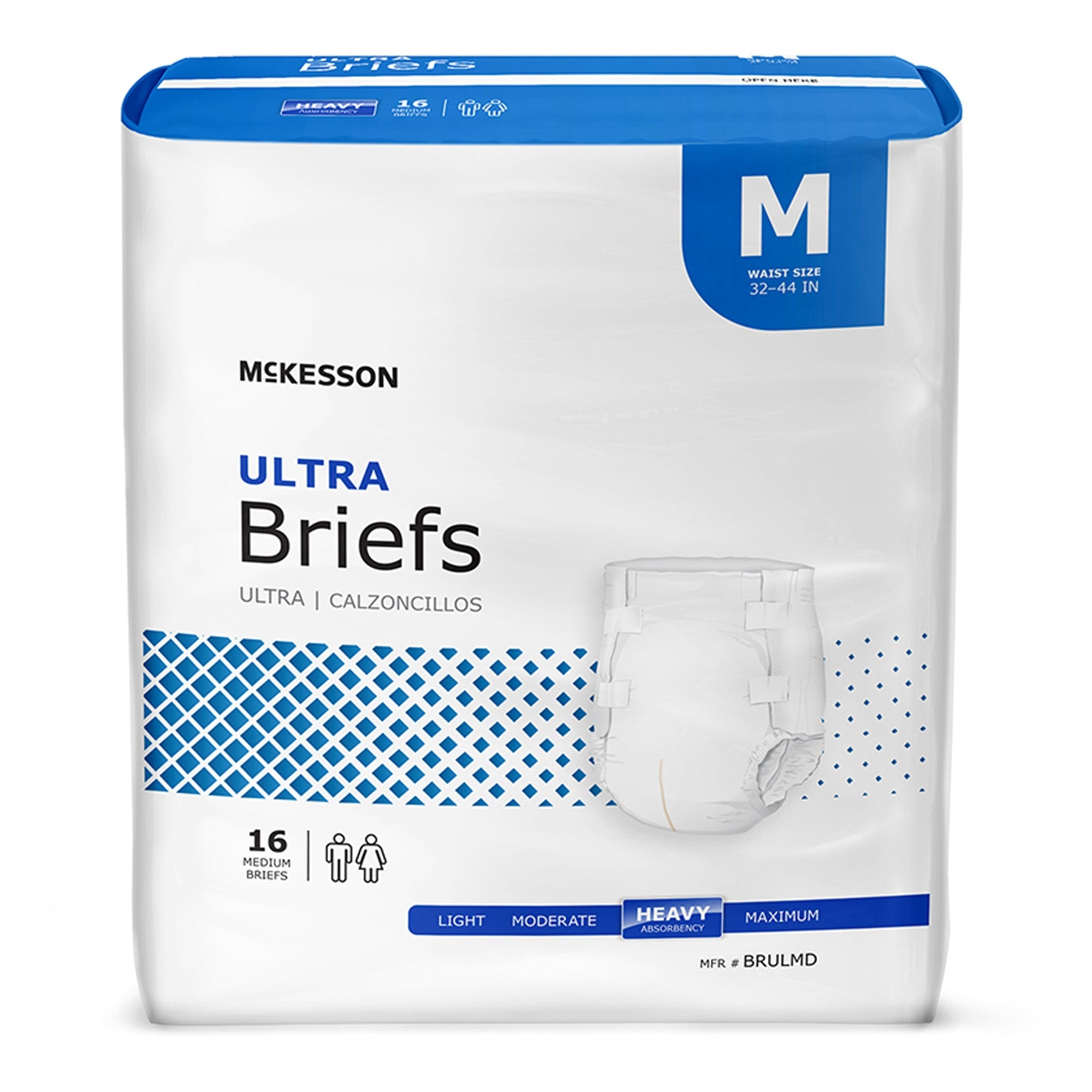 McKesson Ultra Medium Incontinence Briefs, Heavy Absorbency - 1 Unit