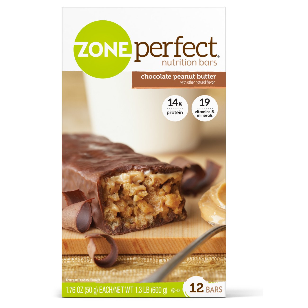 ZonePerfect® Chocolate Peanut Butter Nutrition Bar (12 Units)