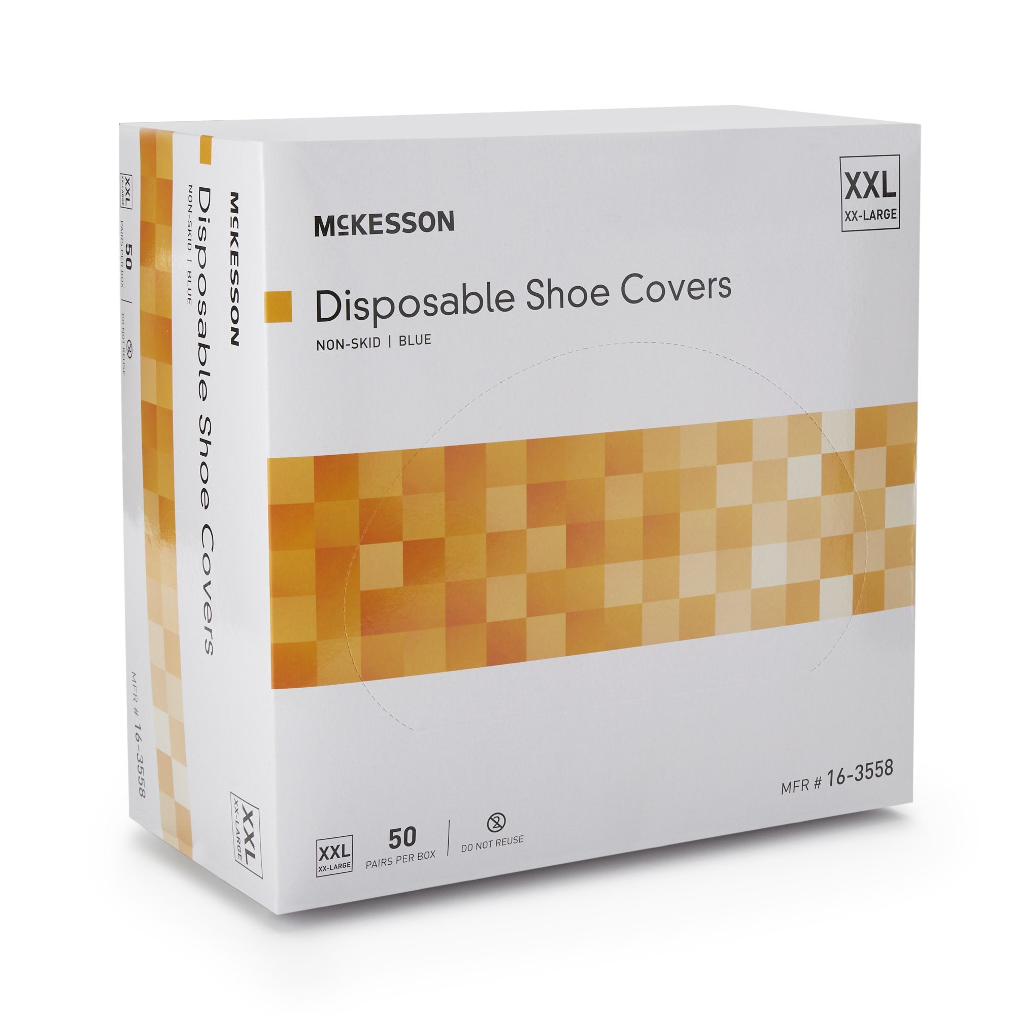 McKesson Shoe Covers, 2X-Large, Nonskid Sole, Blue (1 Unit)