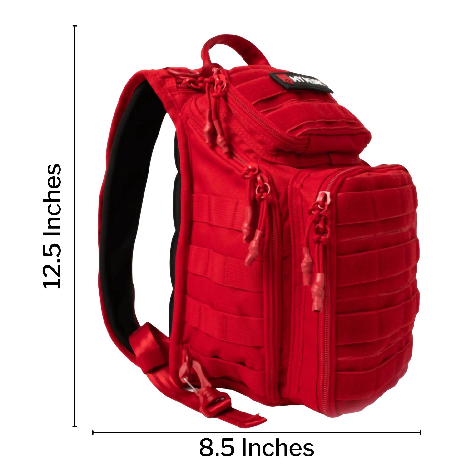 My Medic Recon First Aid Kit Backpack with Emergency Medical Supplies - Red (1 Unit)