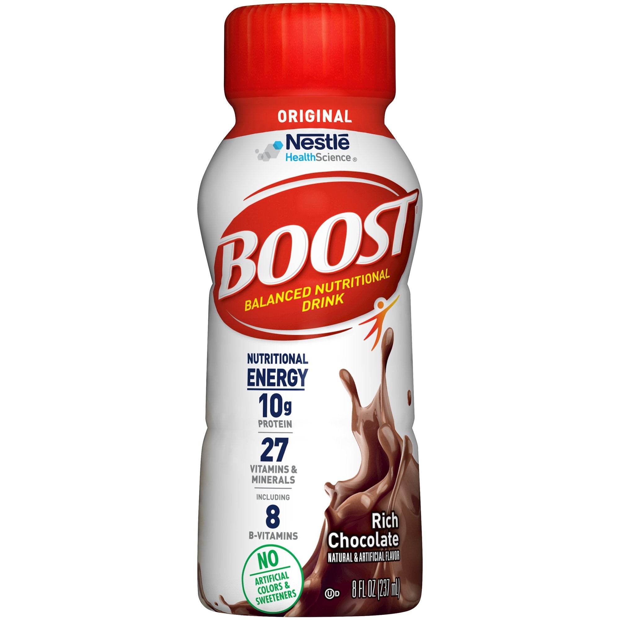 Boost® Original Chocolate Balanced Nutritional Drink, 8 oz. Bottle (6 Units)