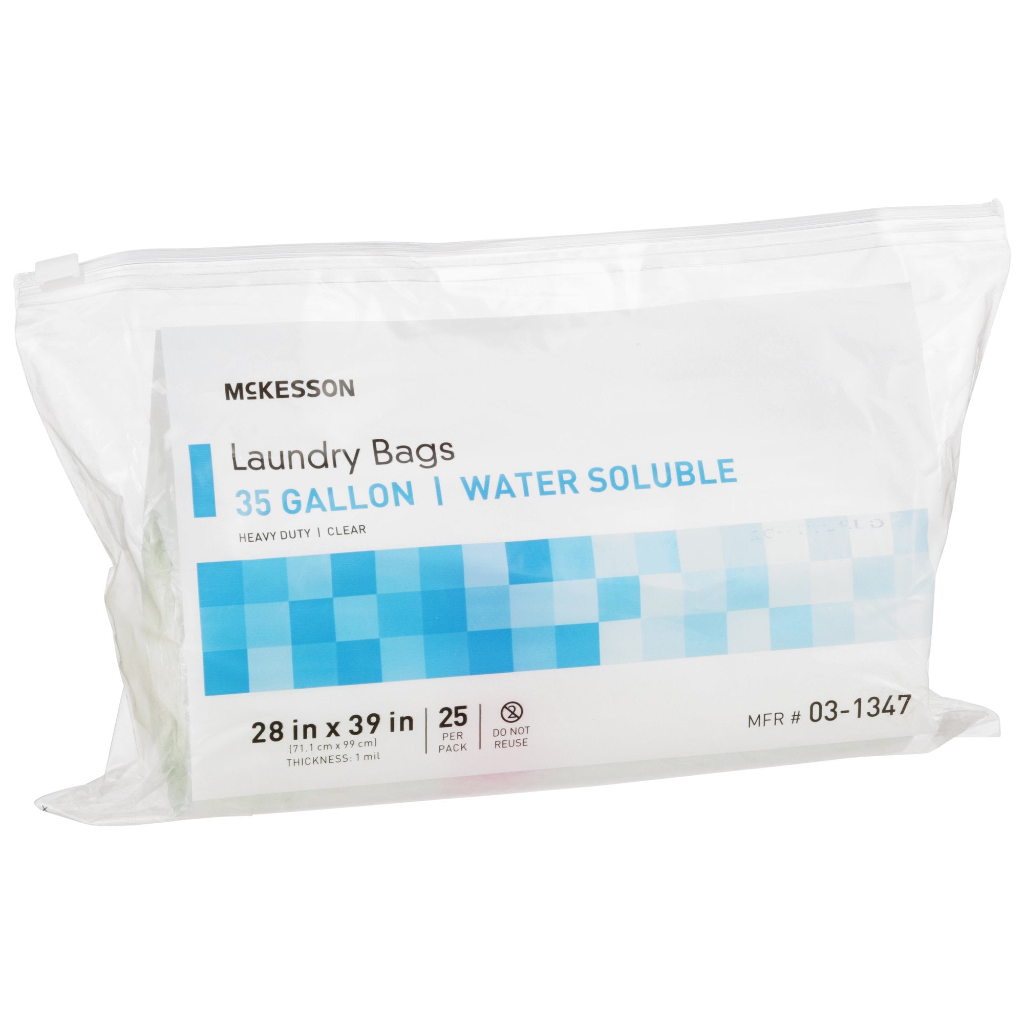 McKesson Water Soluble Laundry Bag, 30-35 gal Capacity (25 Units)