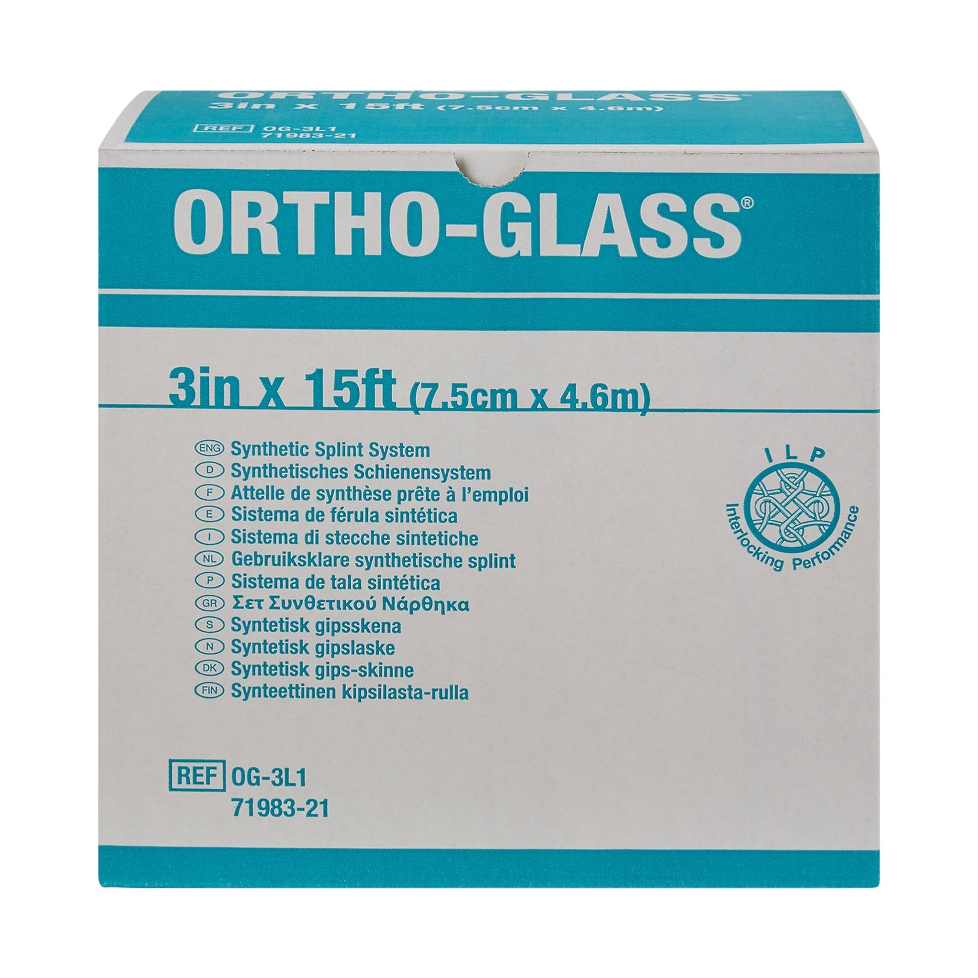 Ortho-Glass® Splint Roll, White, 3 Inch x 5 Yard (1 Unit)