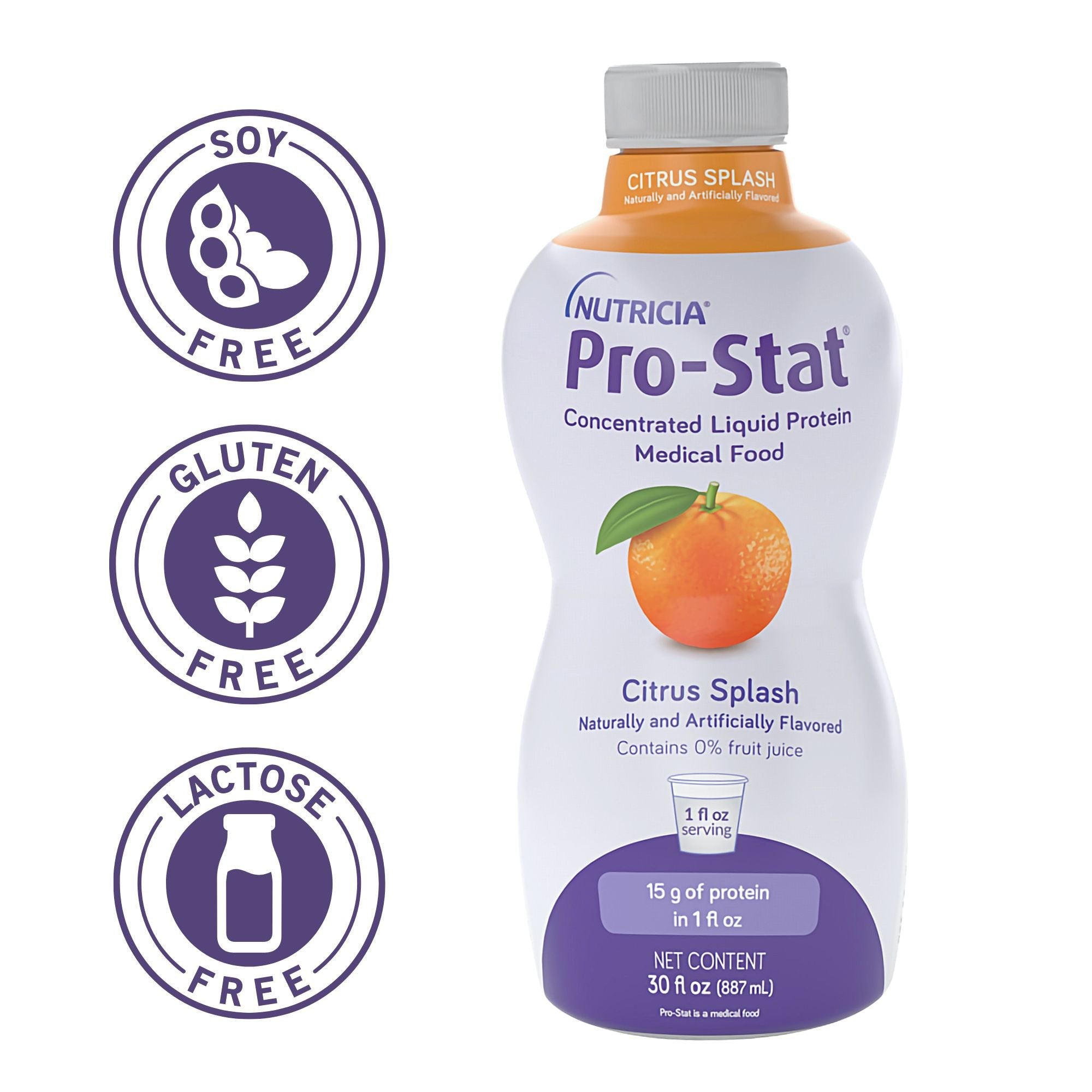 Pro-Stat Sugar-Free Citrus Liquid Protein, Rapid Absorption, 30oz