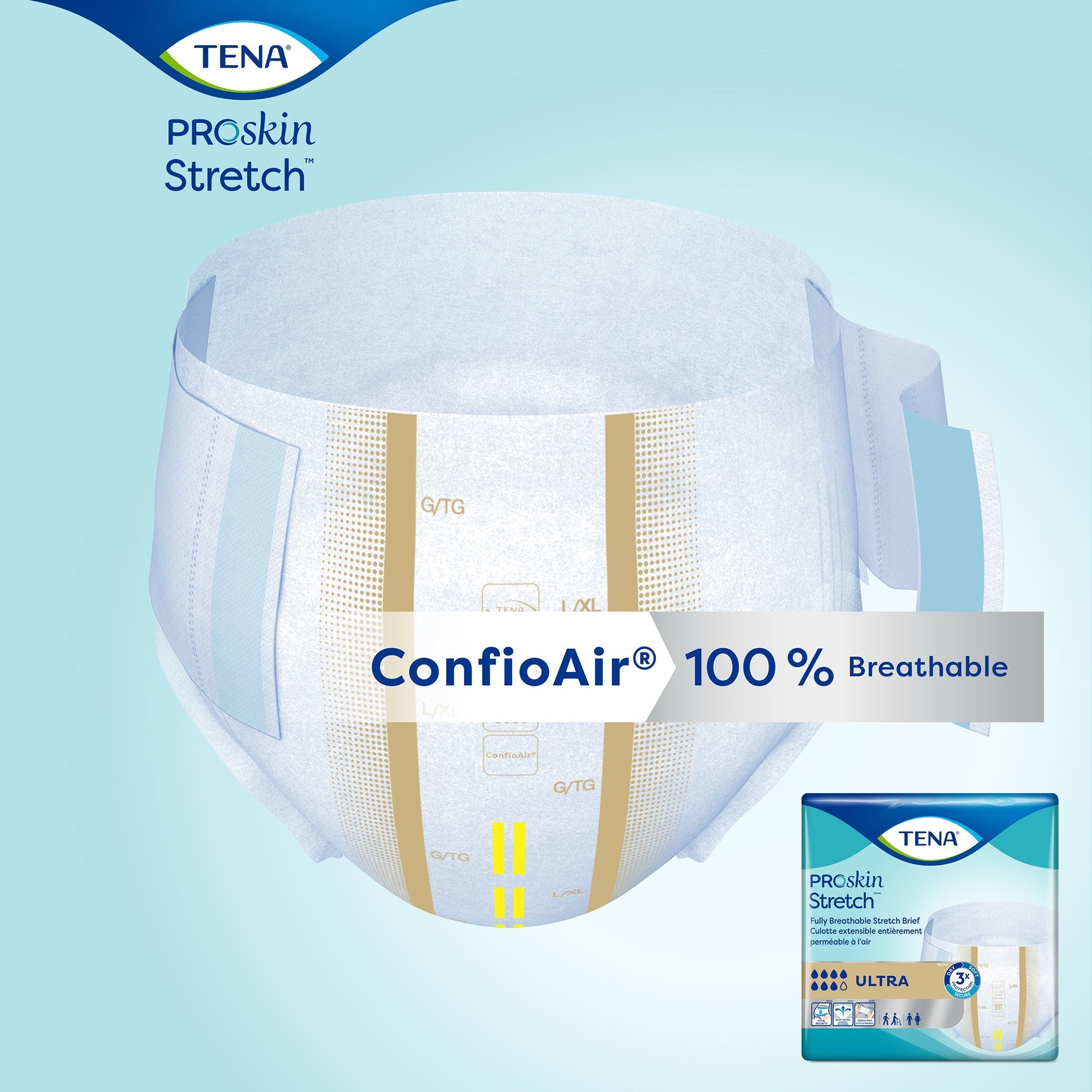 Tena ProSkin Stretch Ultra Incontinence Briefs L/XL - 36 Pack