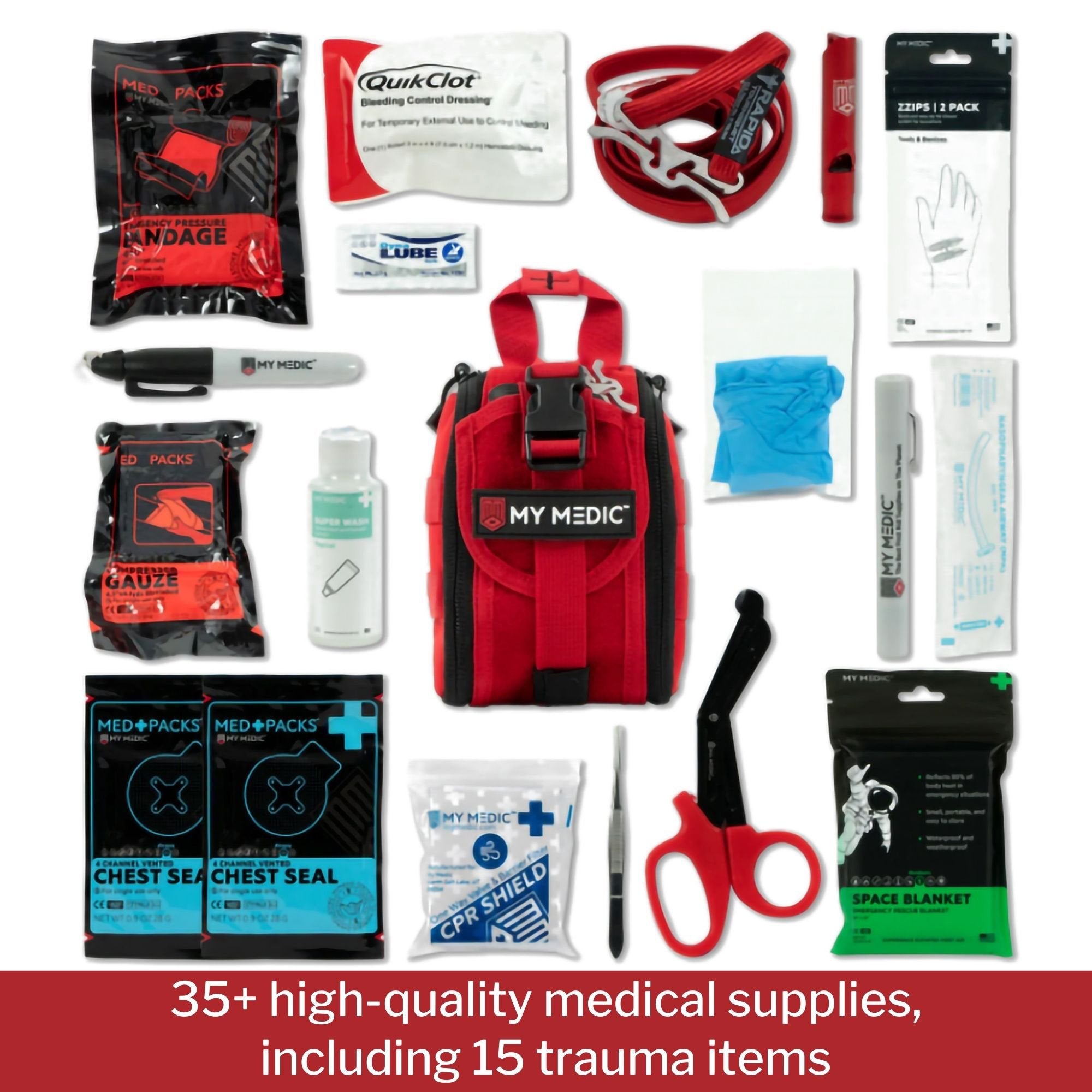 My Medic TFAK Trauma First Aid Kit, Emergency Medical Supplies (1 Unit)