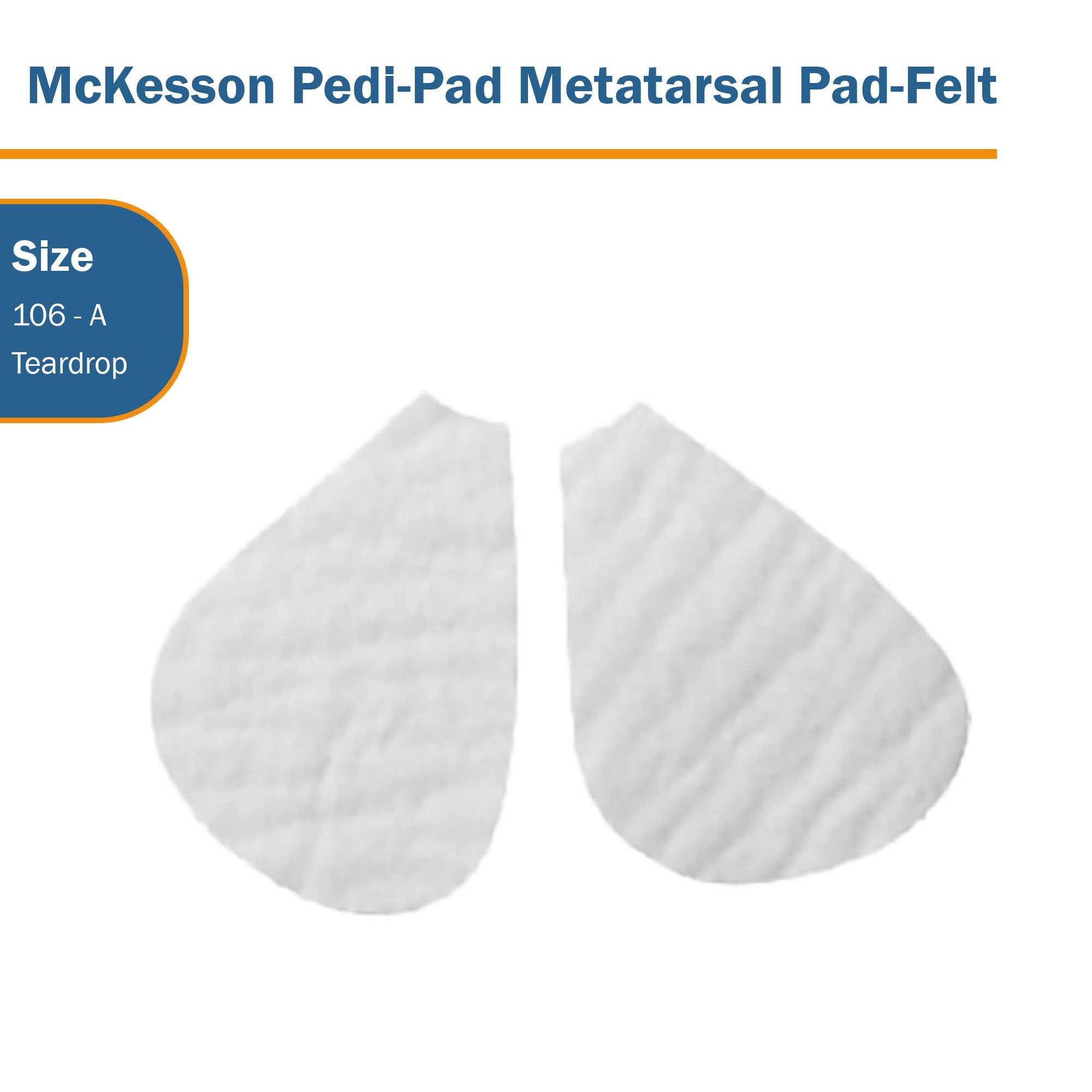 McKesson Metatarsal Pad, Size 106 - A (100 Units)