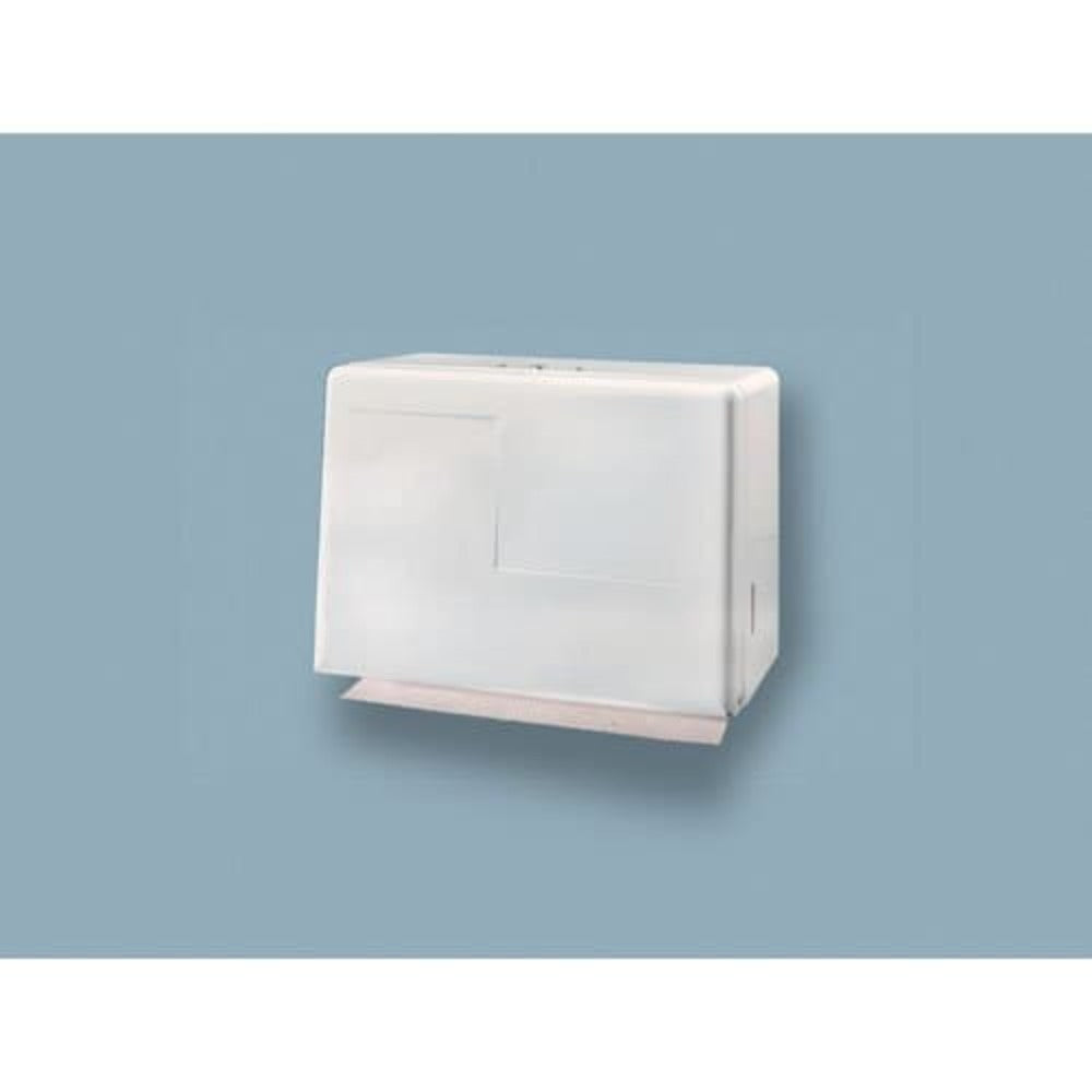 Paper Towel Dispenser GP PRO White Steel Manual Pull 500 Singlefold Towels Wall Mount (1 Unit)