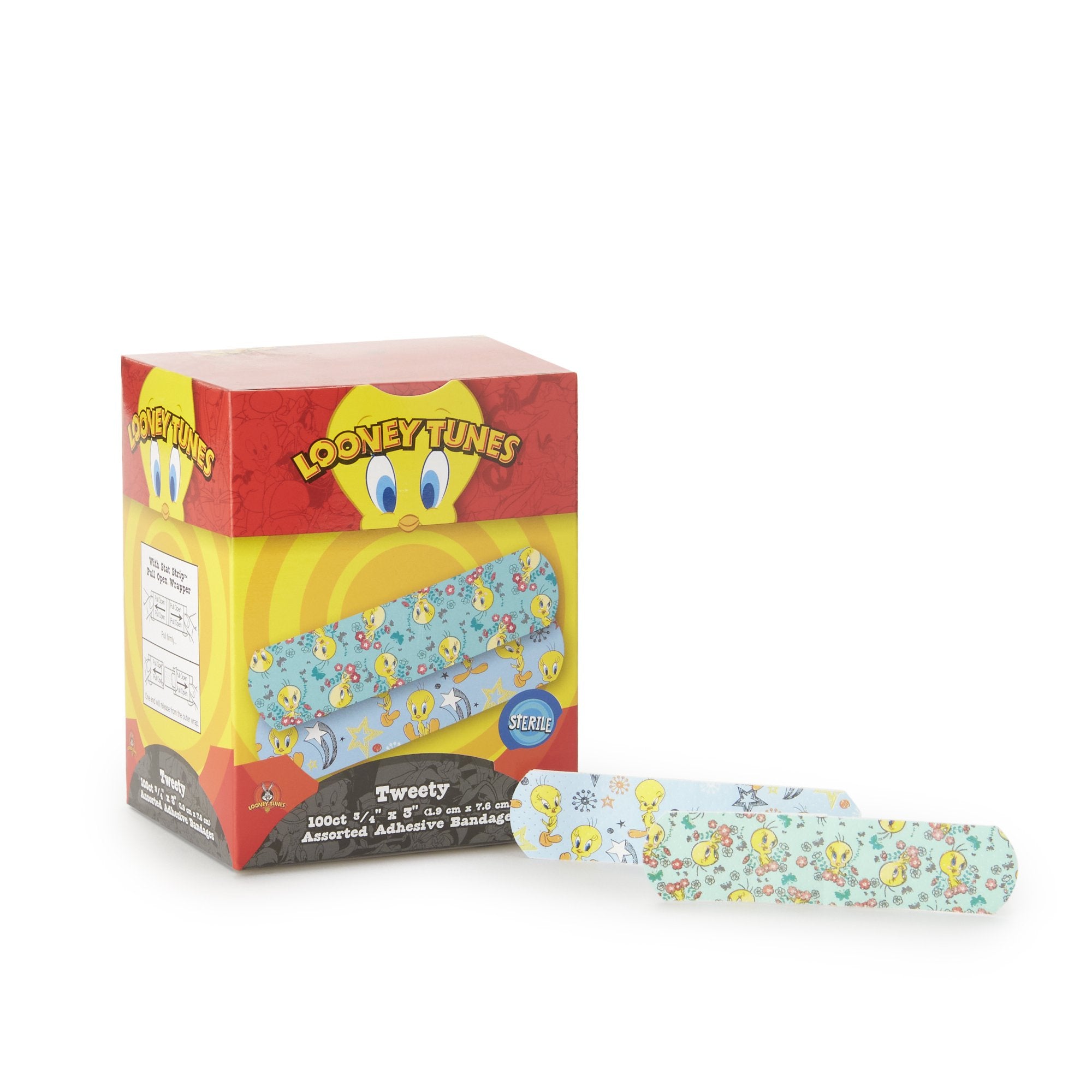 Looney Tunes™ Stat Strip® Tweety Design Adhesive Strip, ¾ x 3 Inch (1 Unit)