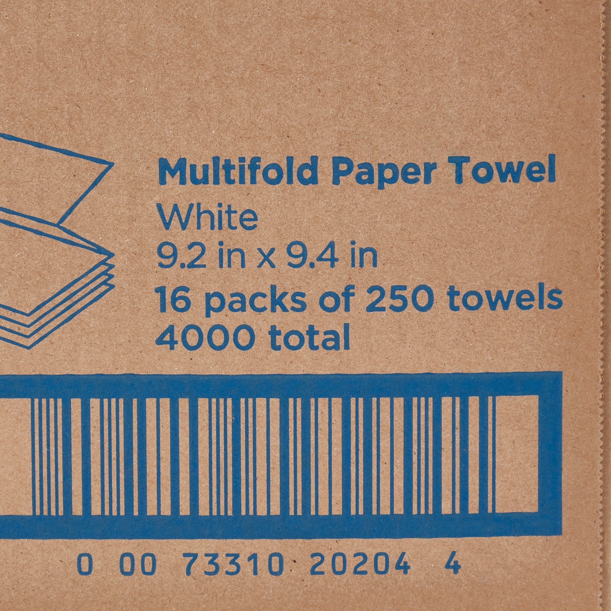 Pacific Blue Basic™ Multi-Fold Paper Towel, 250 per Pack (16 Units)