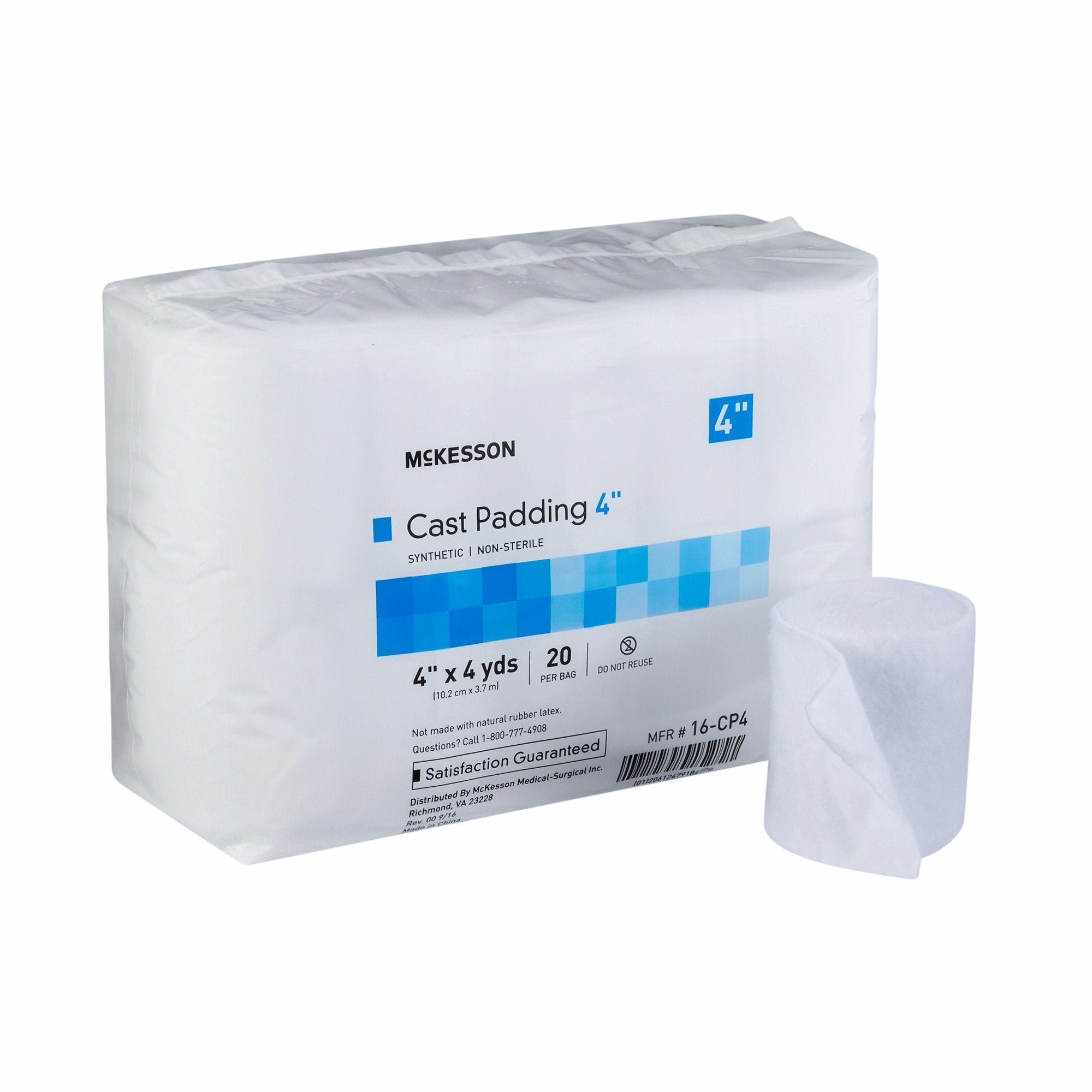 McKesson White Polyester Cast Padding, 4 Inch x 4 Yard (20 Units)