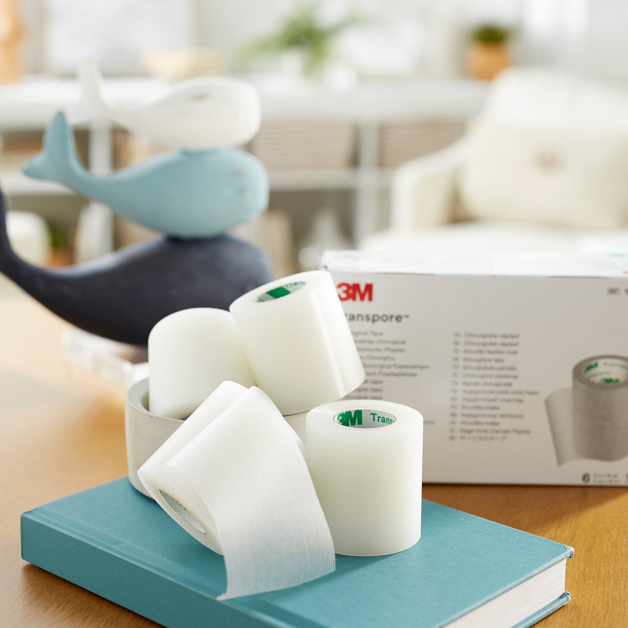 3M™ Transpore™ Plastic Medical Tape, 2 Inch x 10 Yard, Transparent (6 Units)