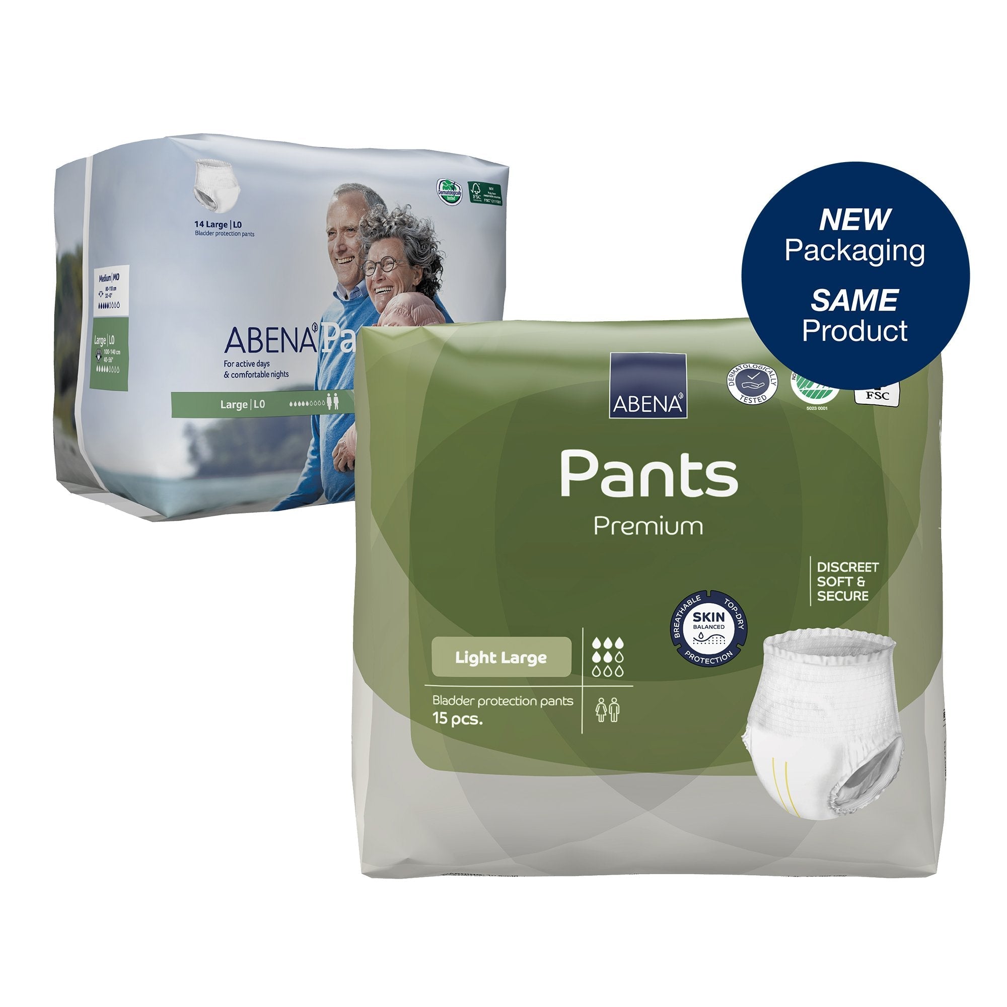 Abena® Pants L0 Absorbent Underwear, Large (14 Units)