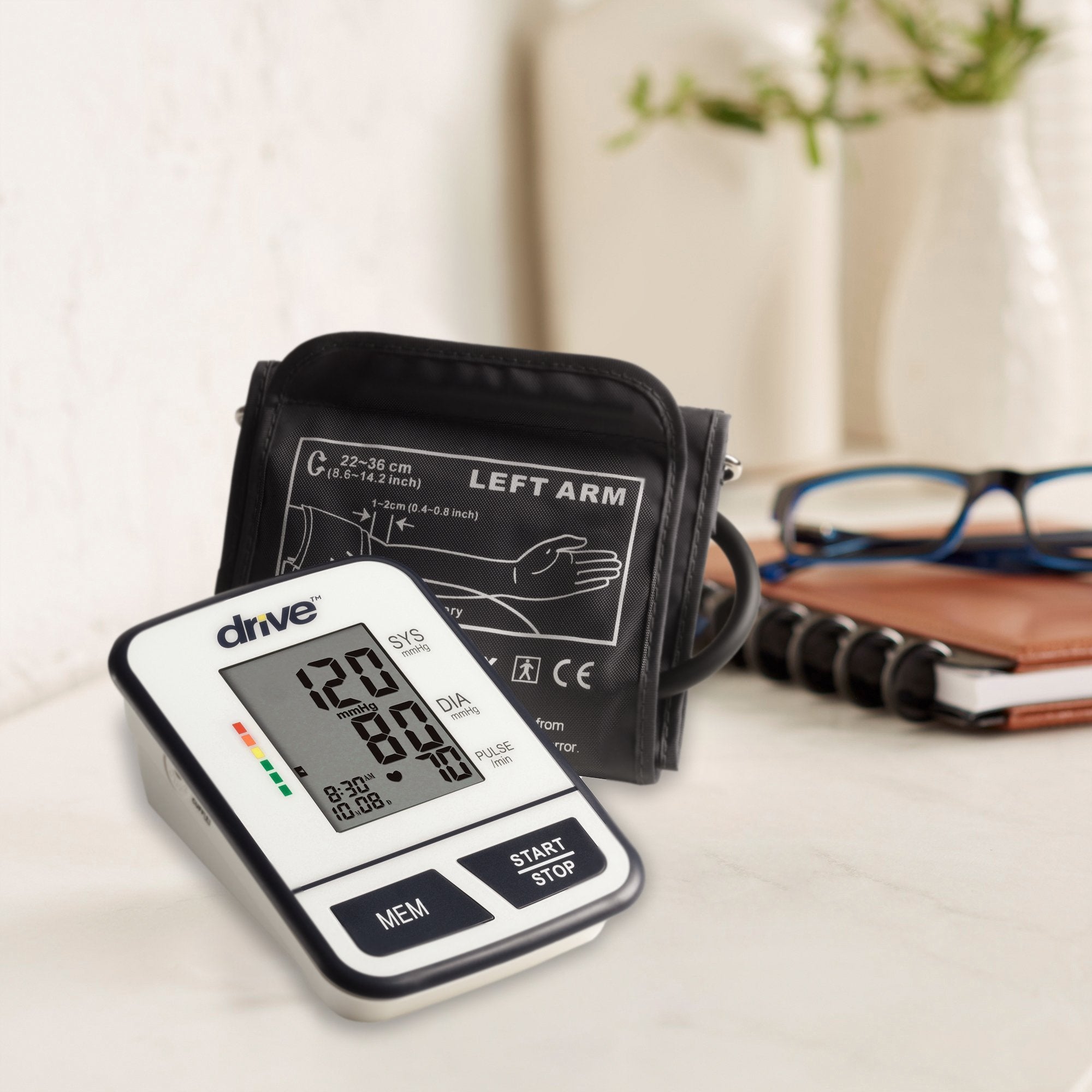 drive Medical Digital Blood Pressure Monitoring Unit, Large Size, Upper Arm (1 Unit)