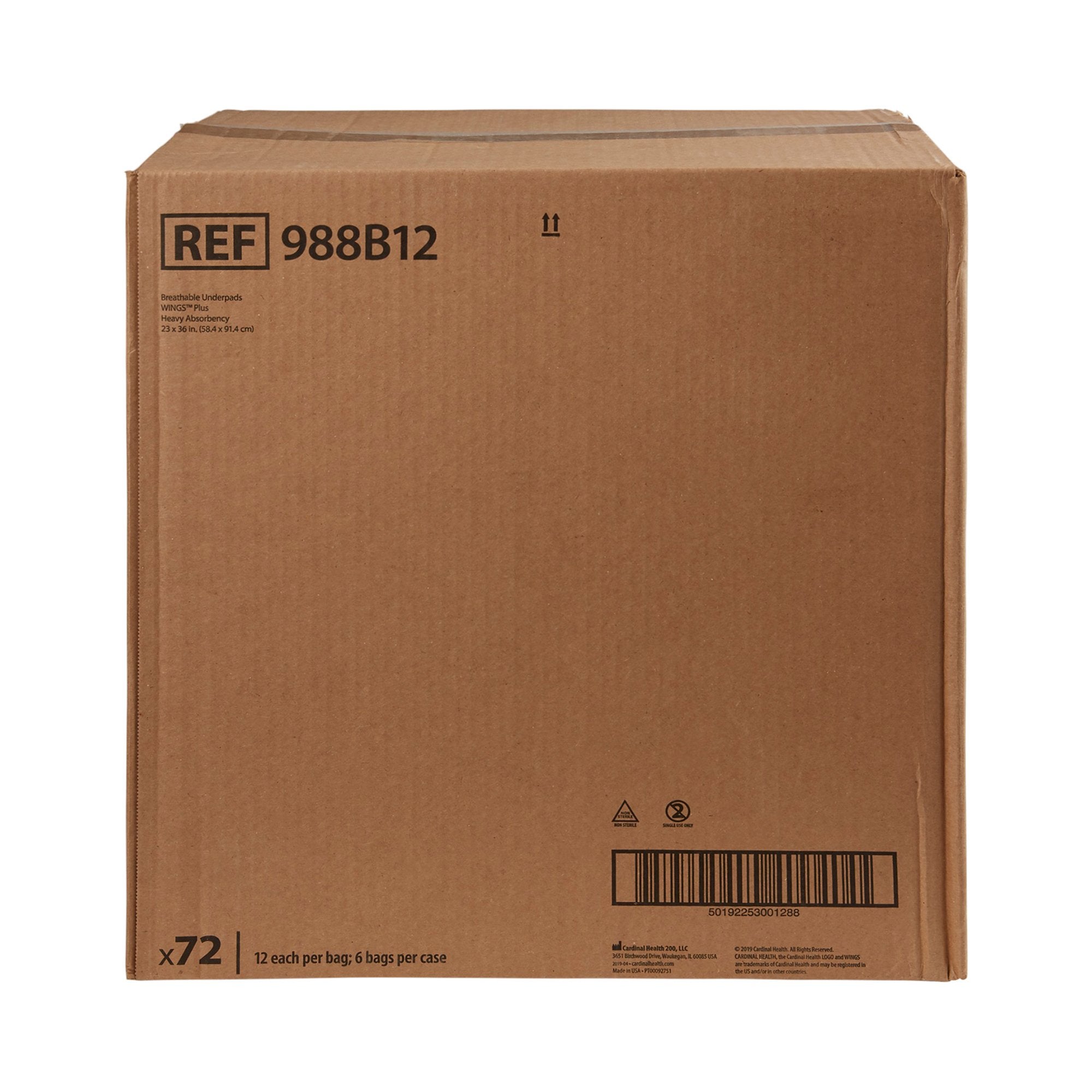 Wings™ Breathable Plus Low Air Loss Underpad, 23 x 36 Inch (1 Unit)