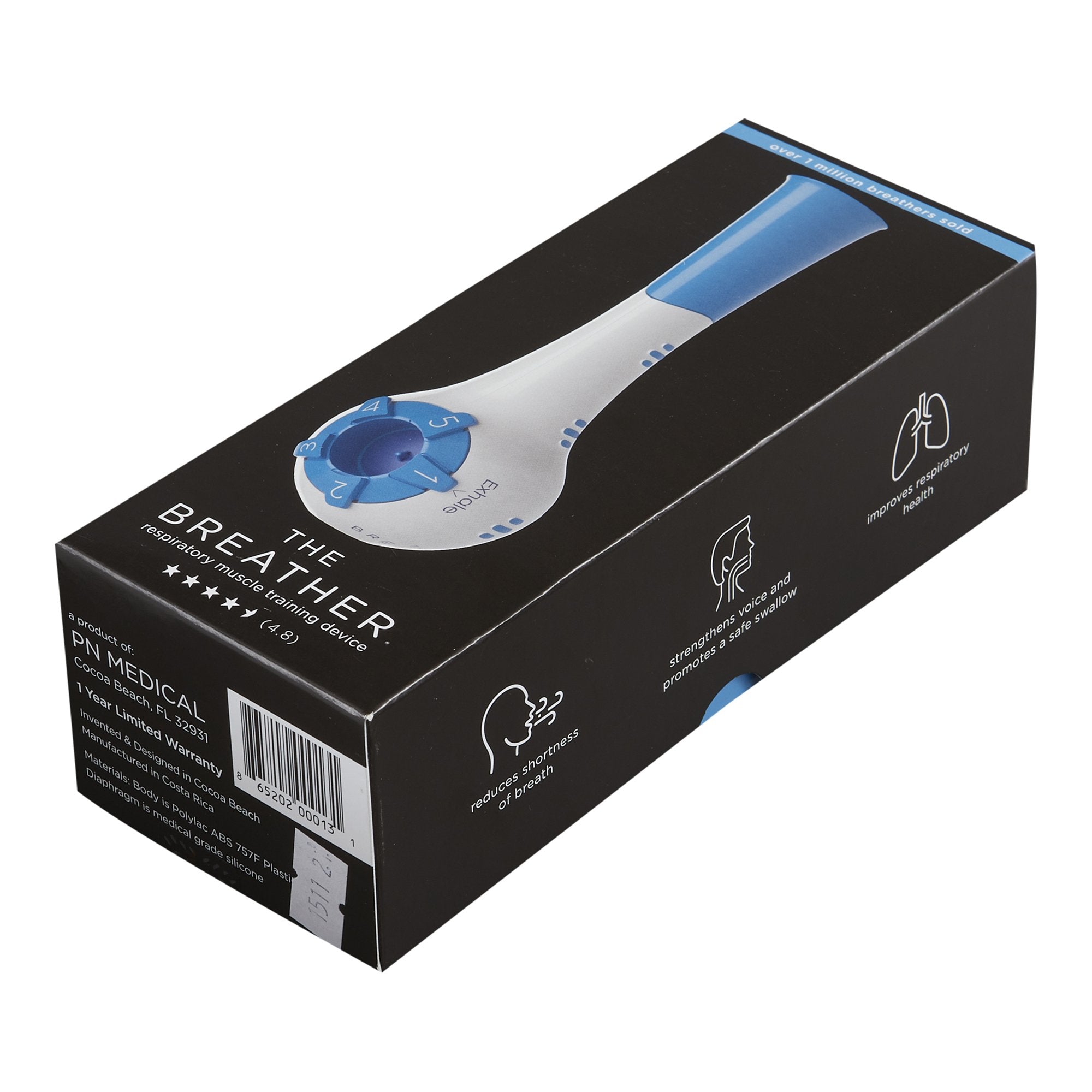 The Breather® Respiratory Exerciser, Blue (120 Units)