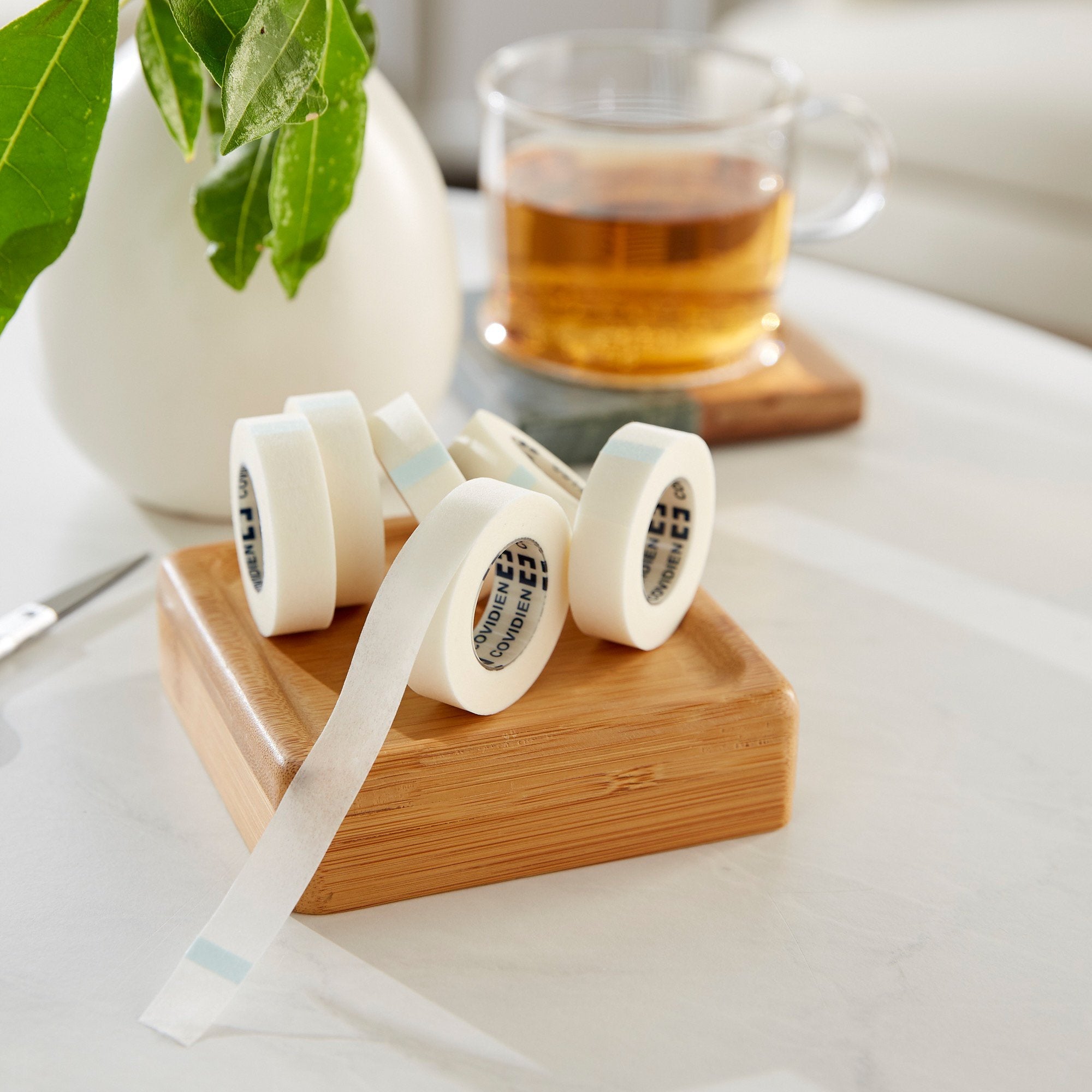 Kendall™ Hypoallergenic Paper Medical Tape, 1/2 Inch x 10 Yard, White (24 Units)