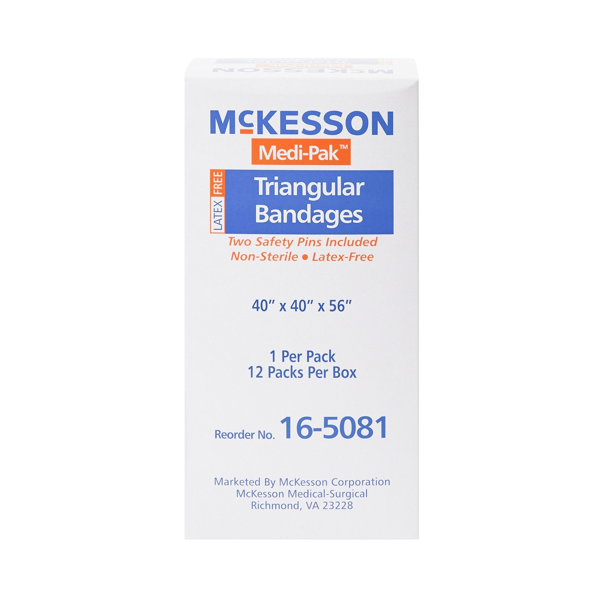 McKesson Triangular Bandage, 40 x 40 x 56 Inch (72 Units)