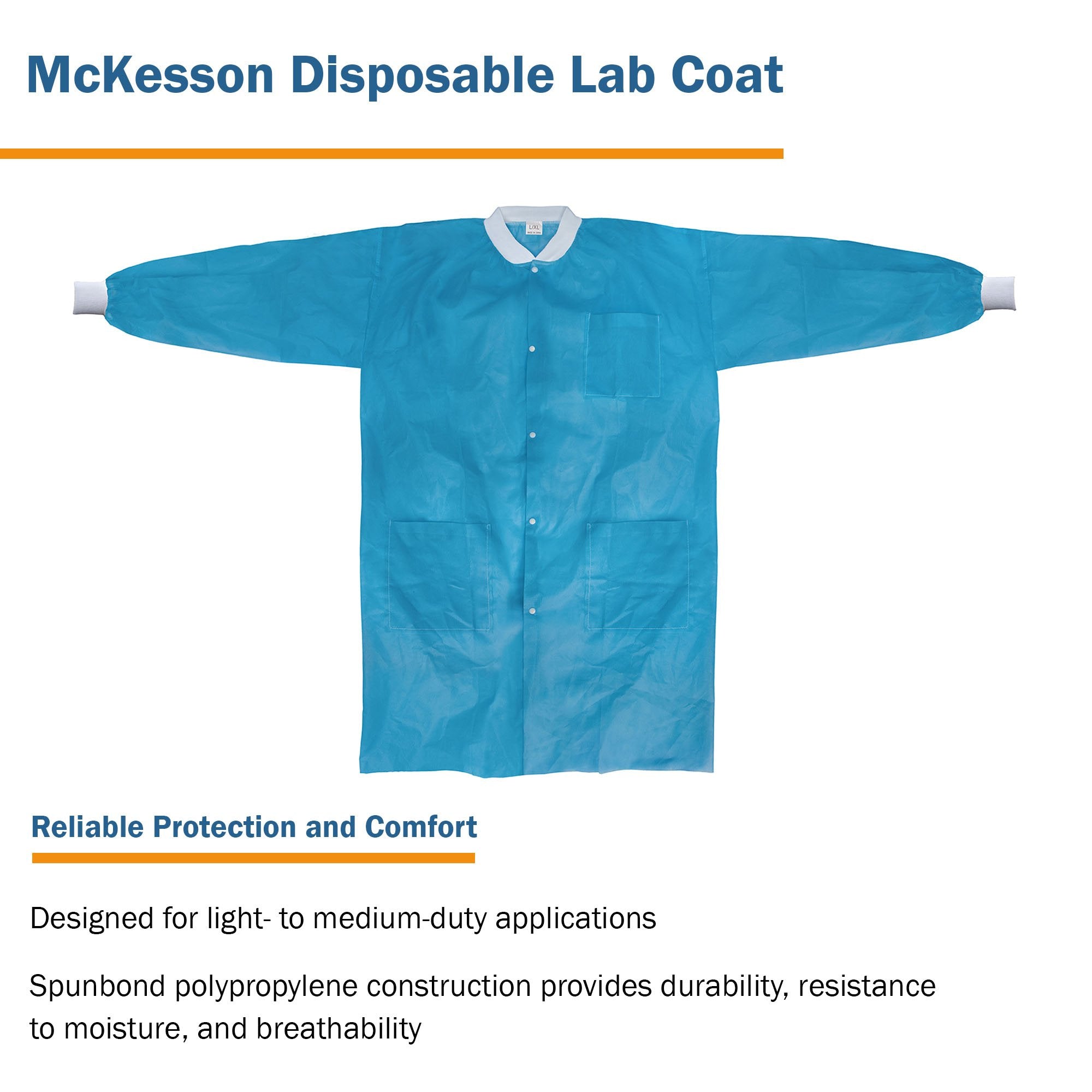 McKesson Lab Coat, Large / X-Large, Blue (10 Units)