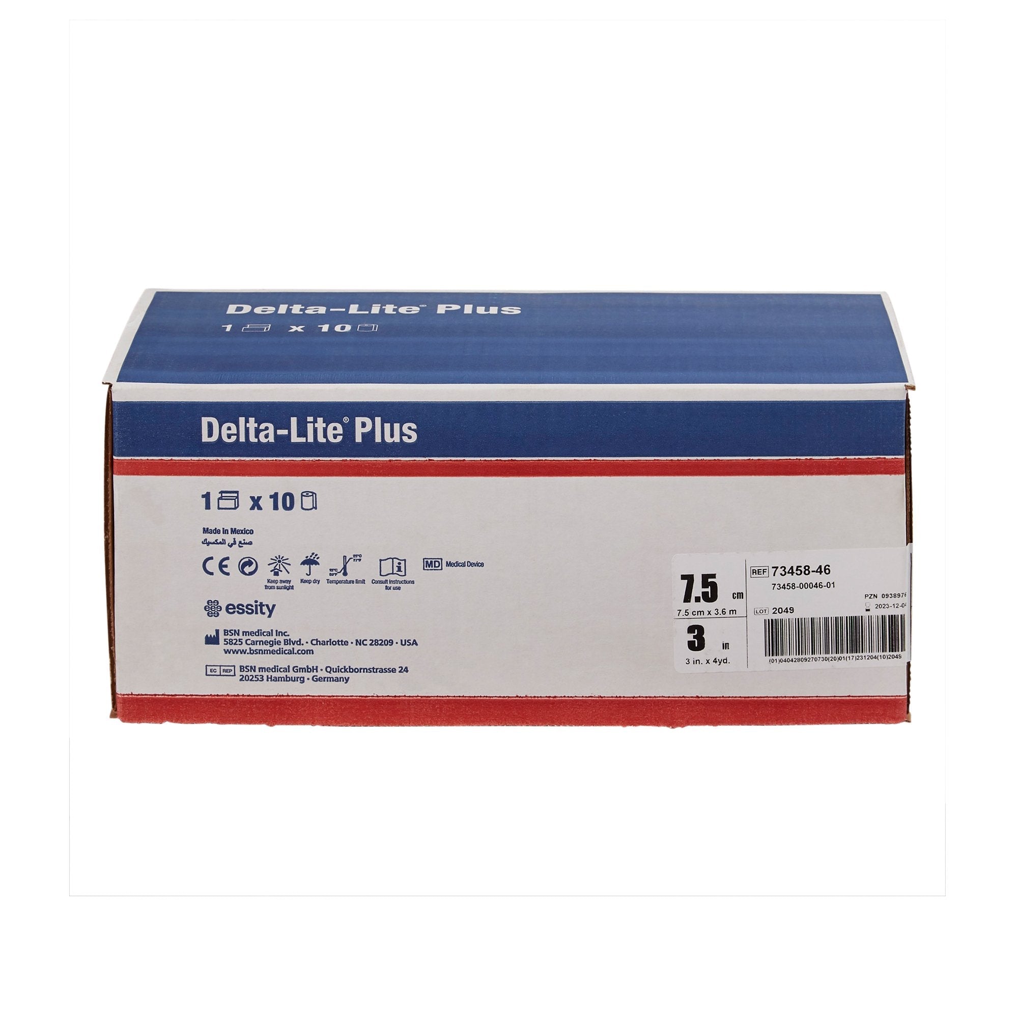 Delta-Lite® Plus Black Cast Tape, 3 Inch x 4 Yard (10 Units)