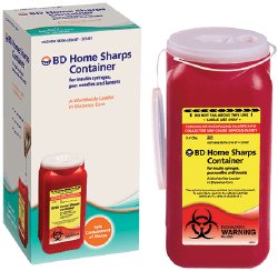 BD™ Home Sharps Disposal Mailback Sharps Container, 1.4 Quart (12 Units)