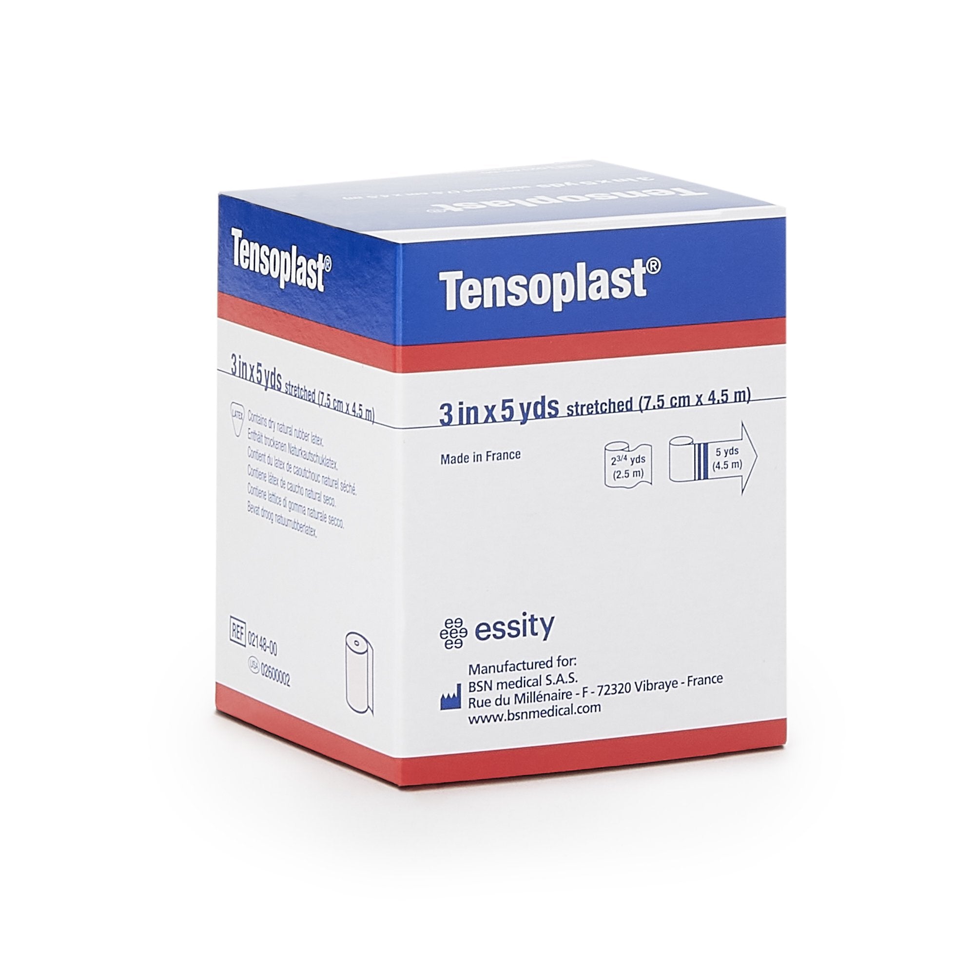 Tensoplast® No Closure Elastic Adhesive Bandage, 3 Inch x 5 Yard (1 Unit)