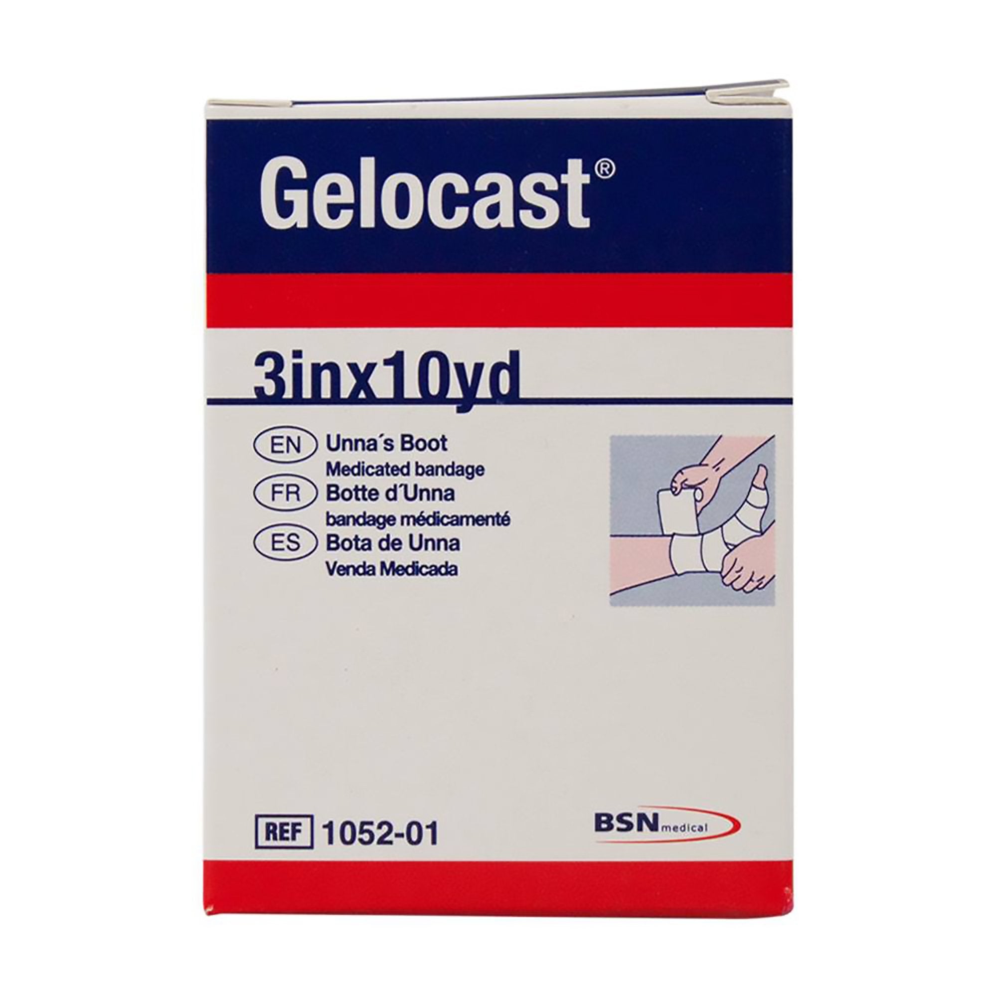 Gelocast® Unna Boot with Calamine, 3 Inch x 10 Yard (1 Unit)