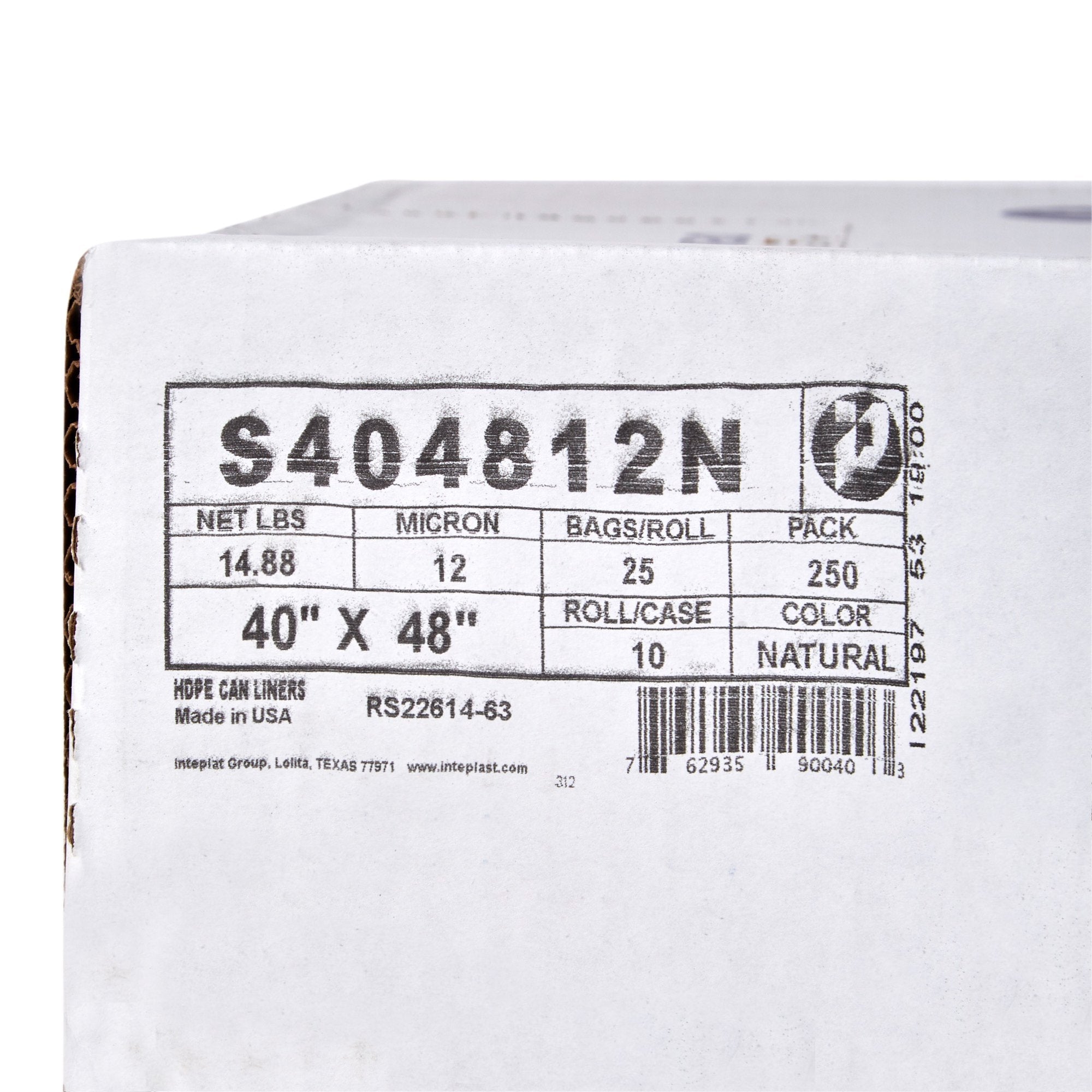 McKesson Medium Duty Clear Trash Bag, 45 gal, 12 Mic (250 Units)