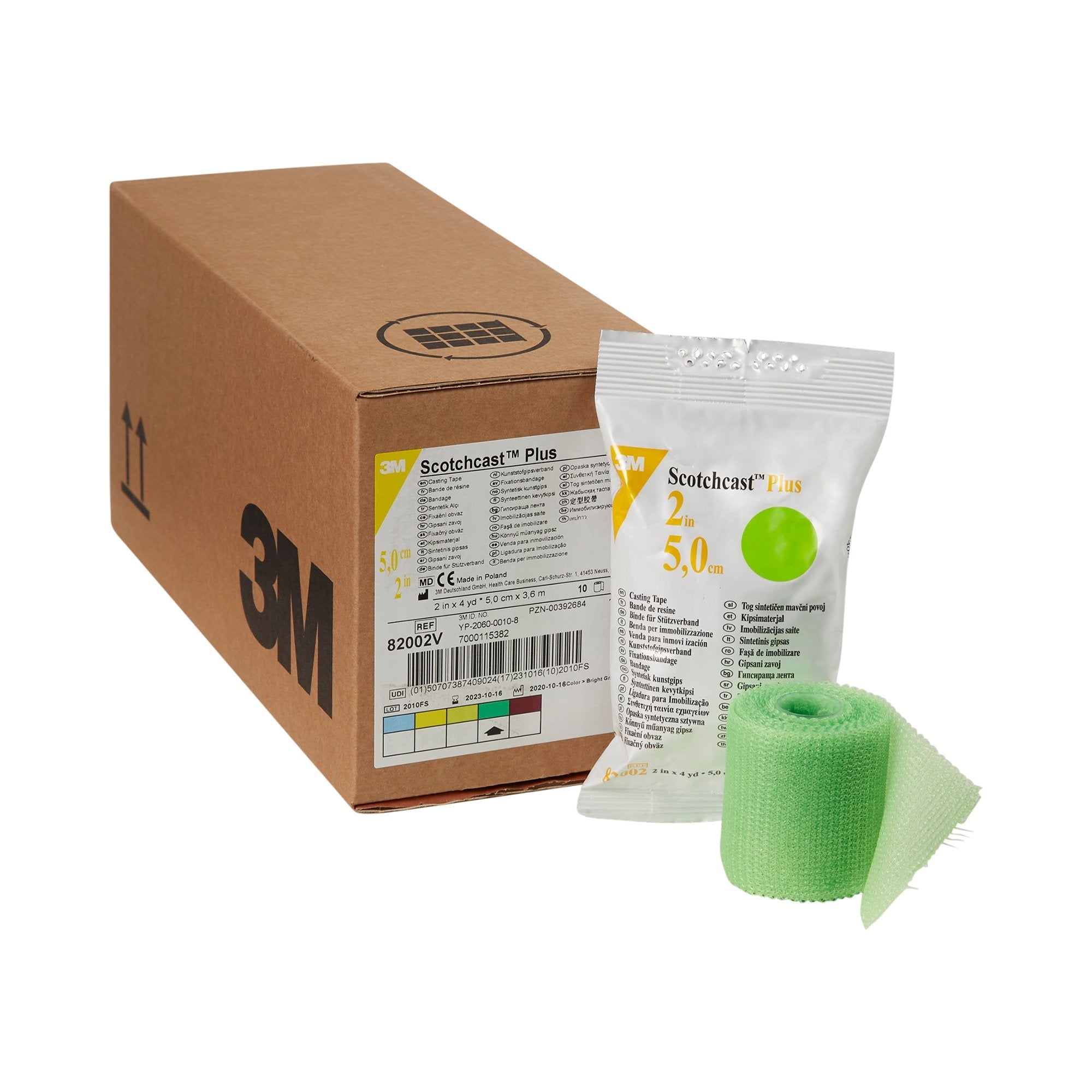 3M™ Scotchcast™ Plus Bright Green Cast Tape, 2 Inch x 4 Yard (10 Units)