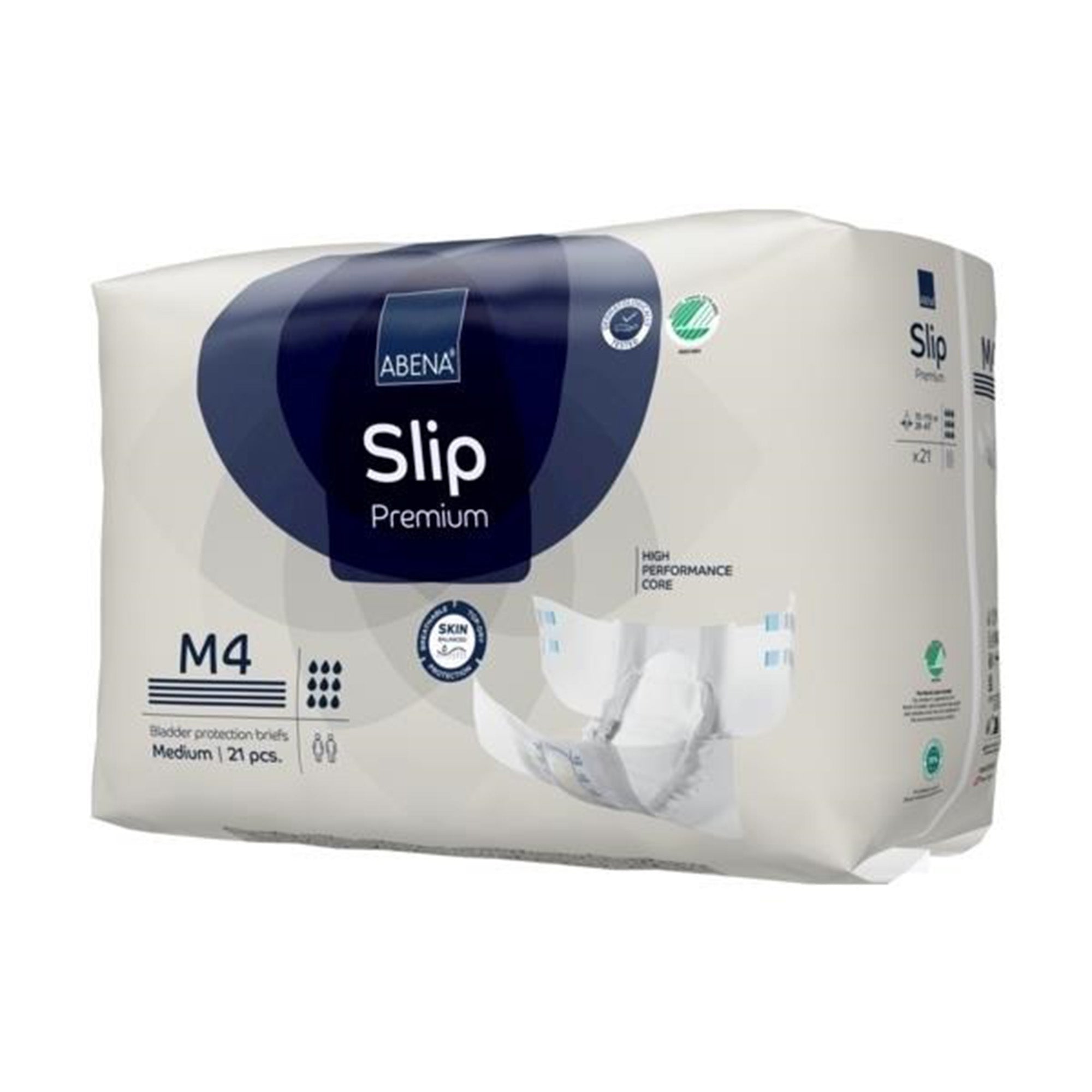 Abena® Slip Premium M4 Medium Incontinence Briefs, 21 Pack - High Absorbency