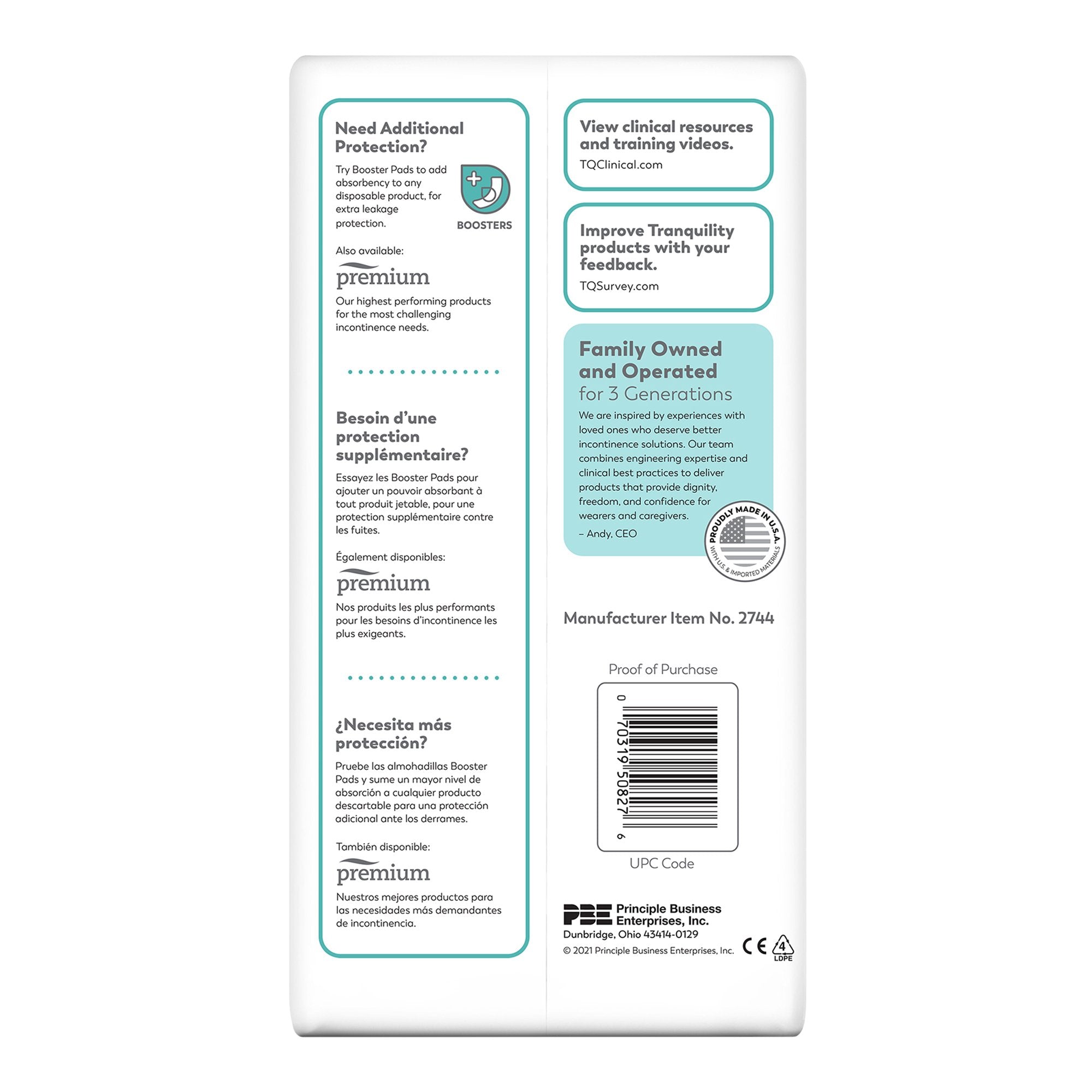Tranquility® Essential Heavy Incontinence Brief, Small (10 Units)
