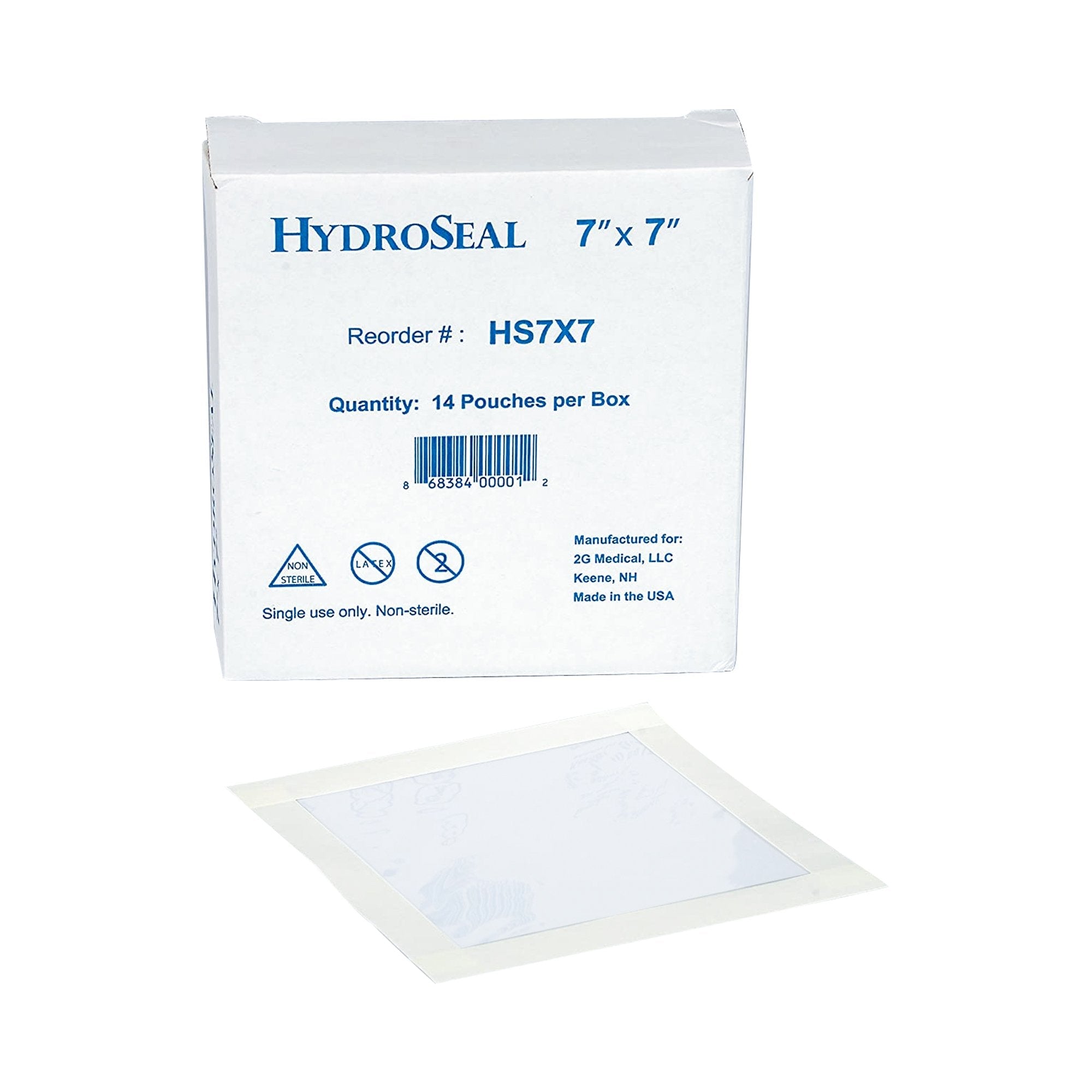 HydroSeal Wound Protector, Clear, 7 x 7 inch, Disposable (14 Units)