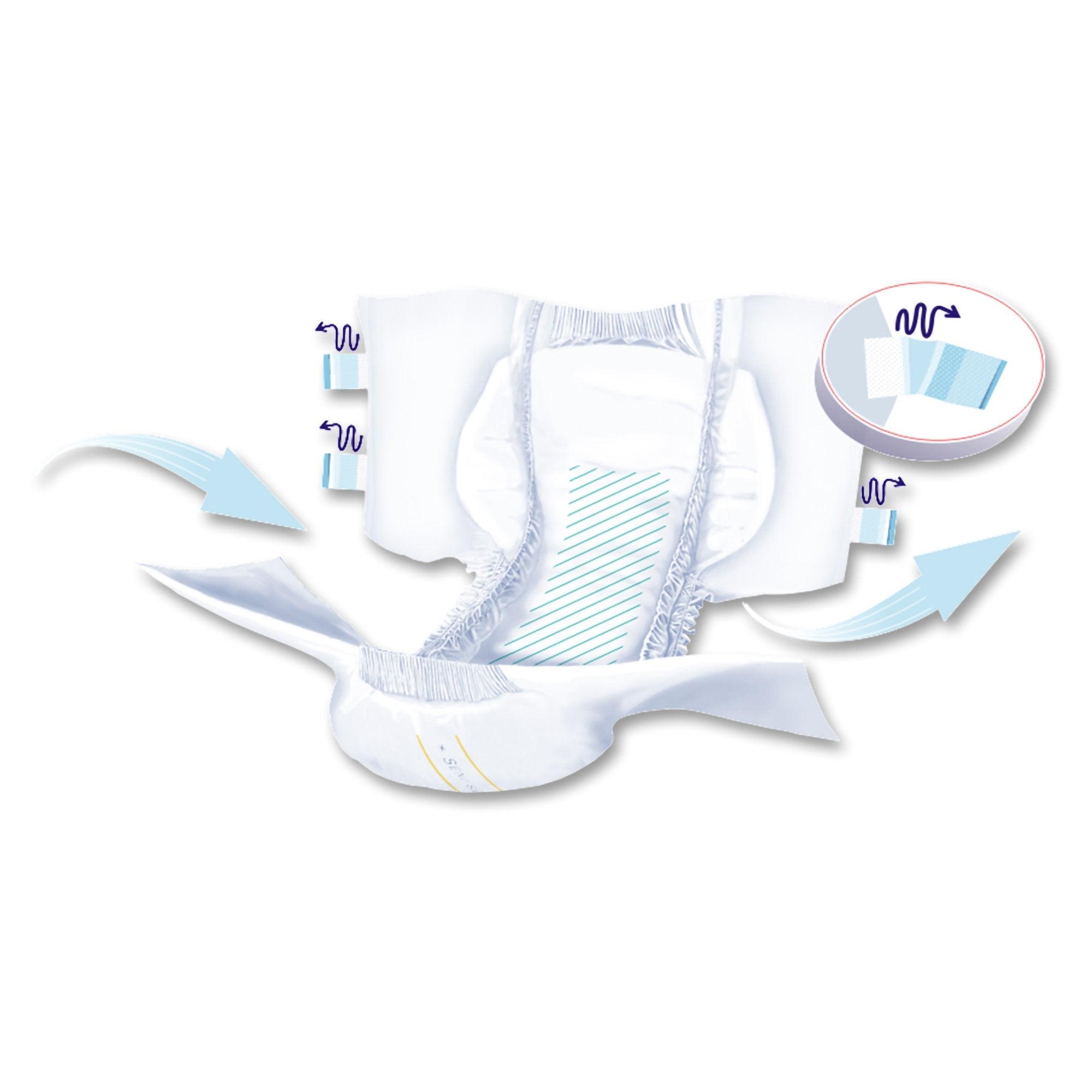 Seni® Super Heavy Absorbency Incontinence Brief, Extra Small (25 Units)