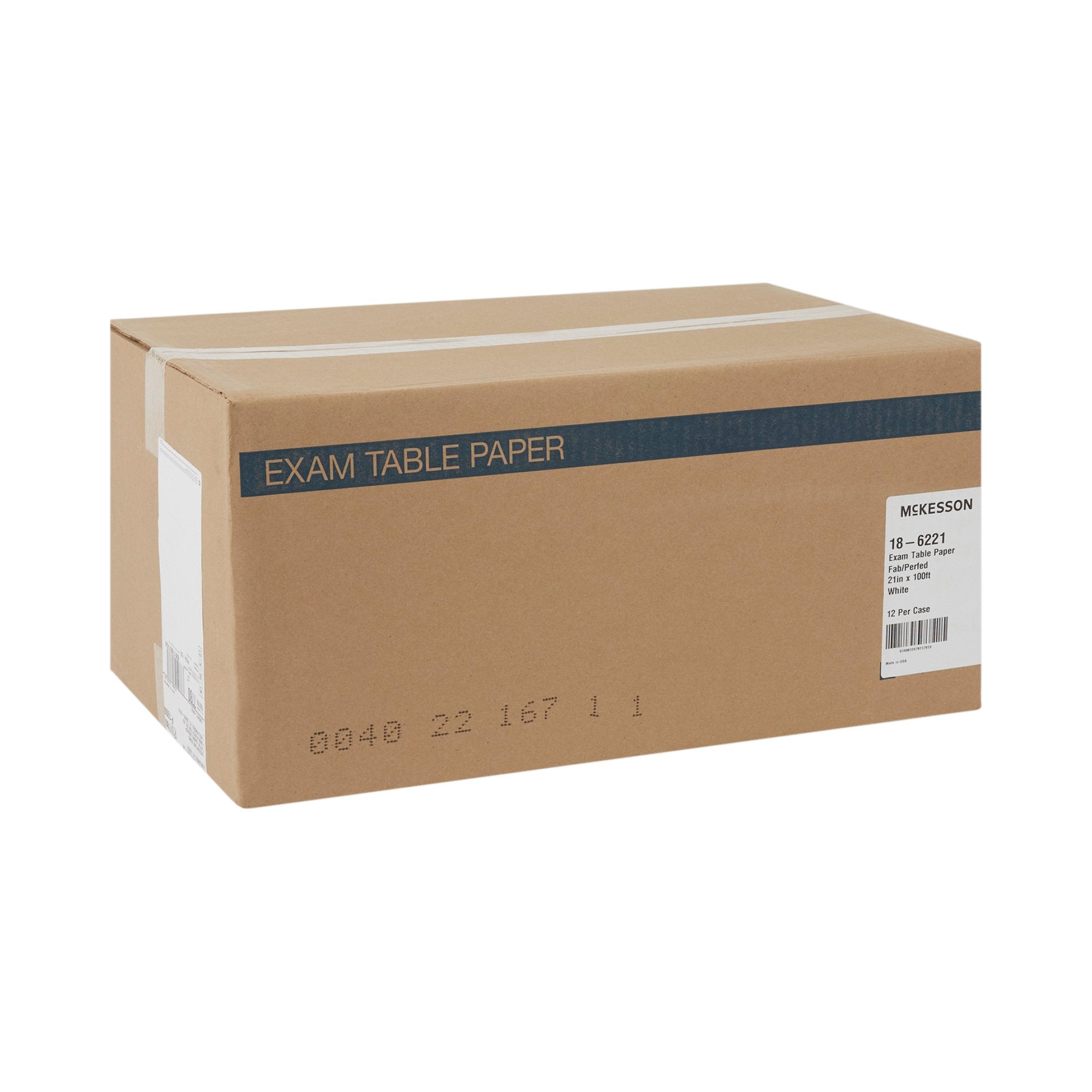 McKesson Crepe Table Paper, 21 Inch x 100 Foot, White (12 Units)