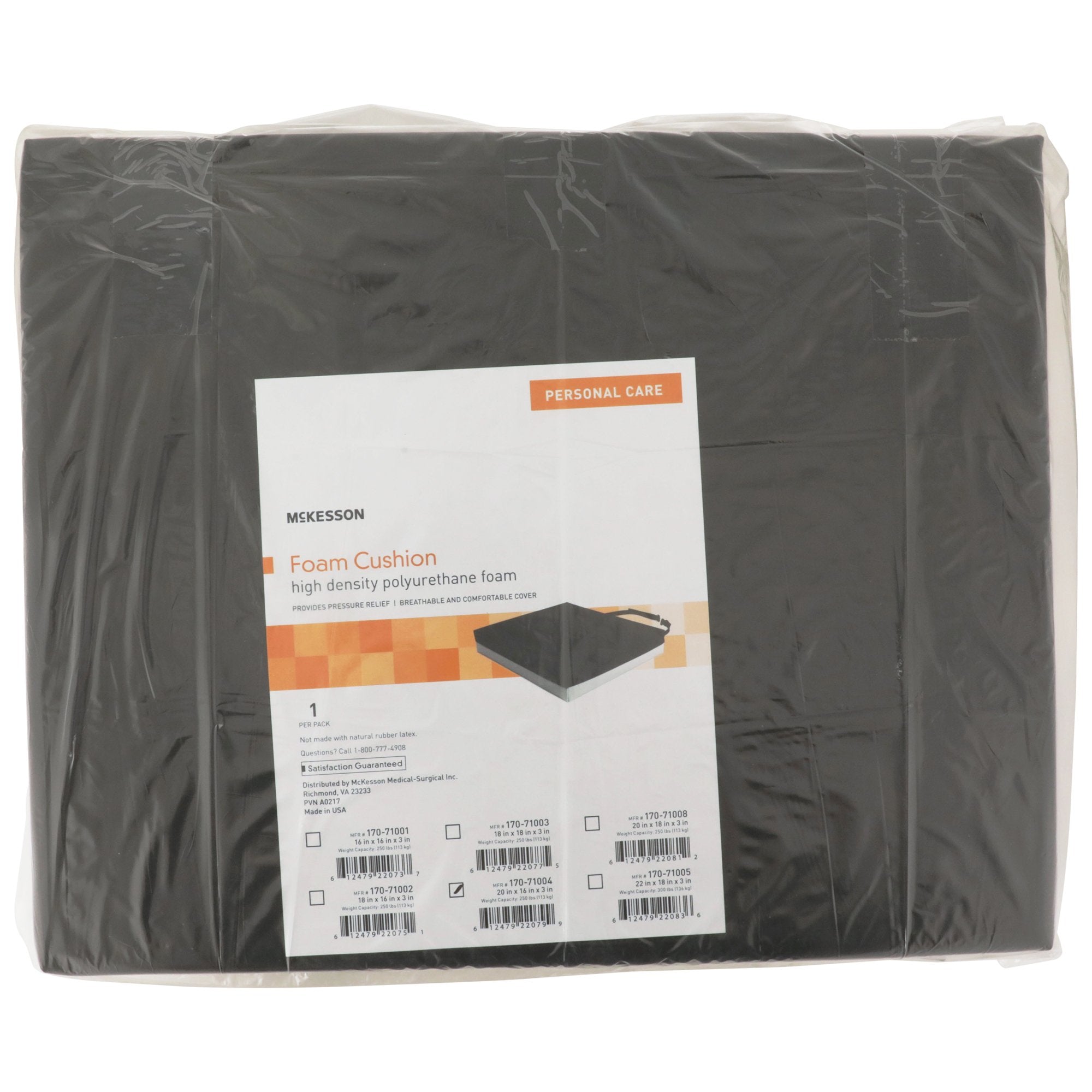 McKesson Foam Seat Cushion, 20 x 16 x 3 in (1 Unit)