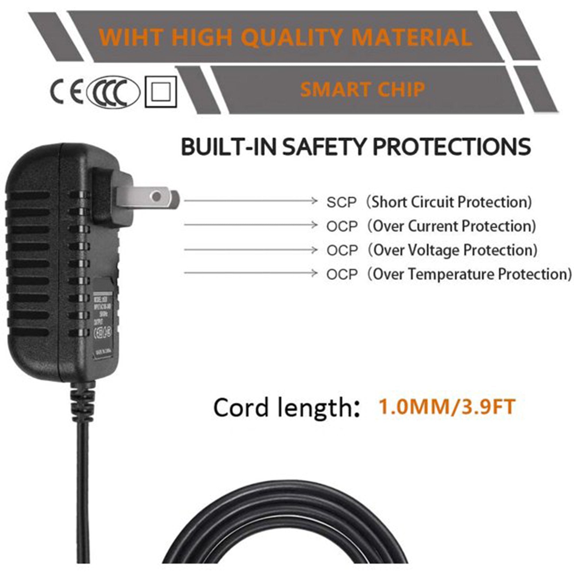 Kangaroo Joey™ Feeding Pump Power Cord (1 Unit)
