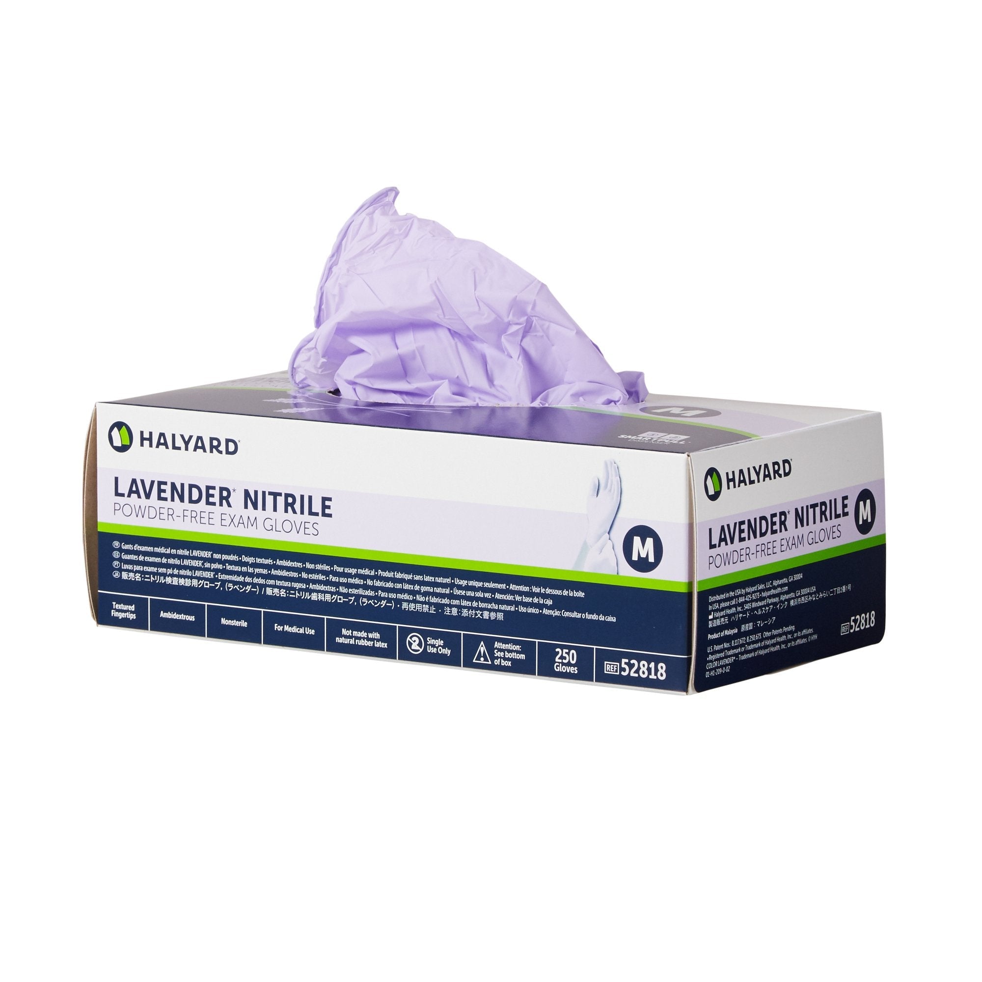 Halyard™ Lavender™ Nitrile Exam Glove, Medium (250 Units)