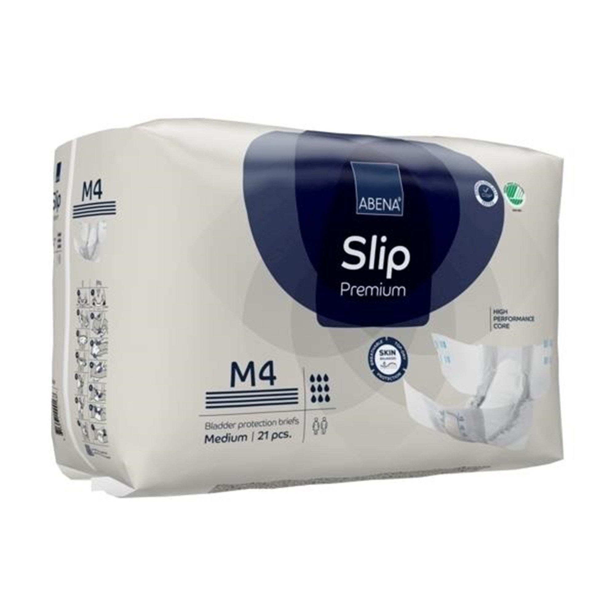 Abena® Slip Premium M4 Medium Incontinence Briefs, 21 Pack - High Absorbency